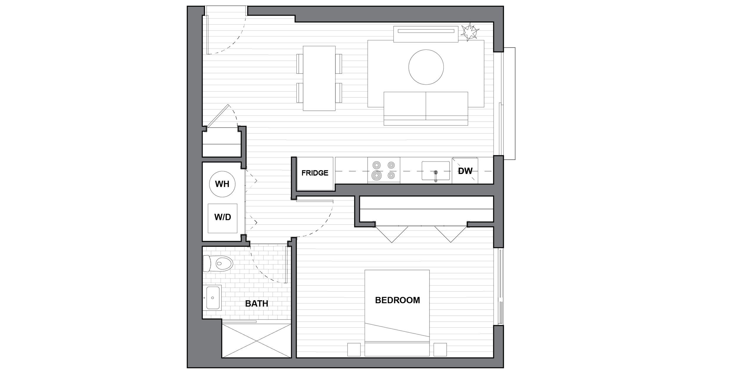   UNIT 302  1 BEDROOM / 1 BATH 663 SQUARE FEET   REQUEST INFORMATION / APPLY FOR THIS UNIT   