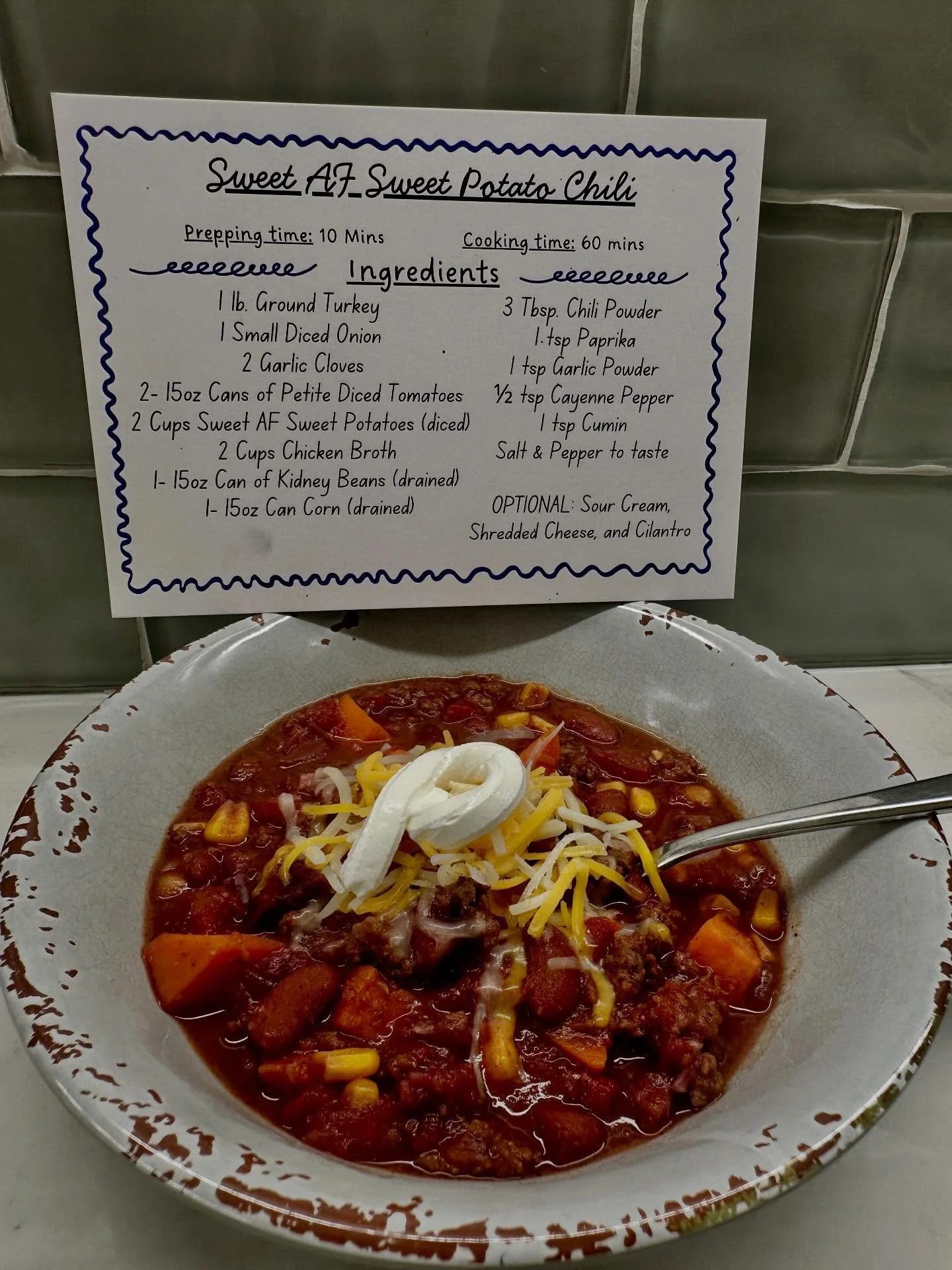 🌧️ Rainy weather called&hellip; it wants sweet potato chili. 🤤

This Sweet AF Sweet Potato Chili is hot, cozy, and doing way more than soup ever could. 🍠🔥
Thick, hearty, a little spicy, and perfect for sweatpants + second bowls.

If it&rsquo;s we