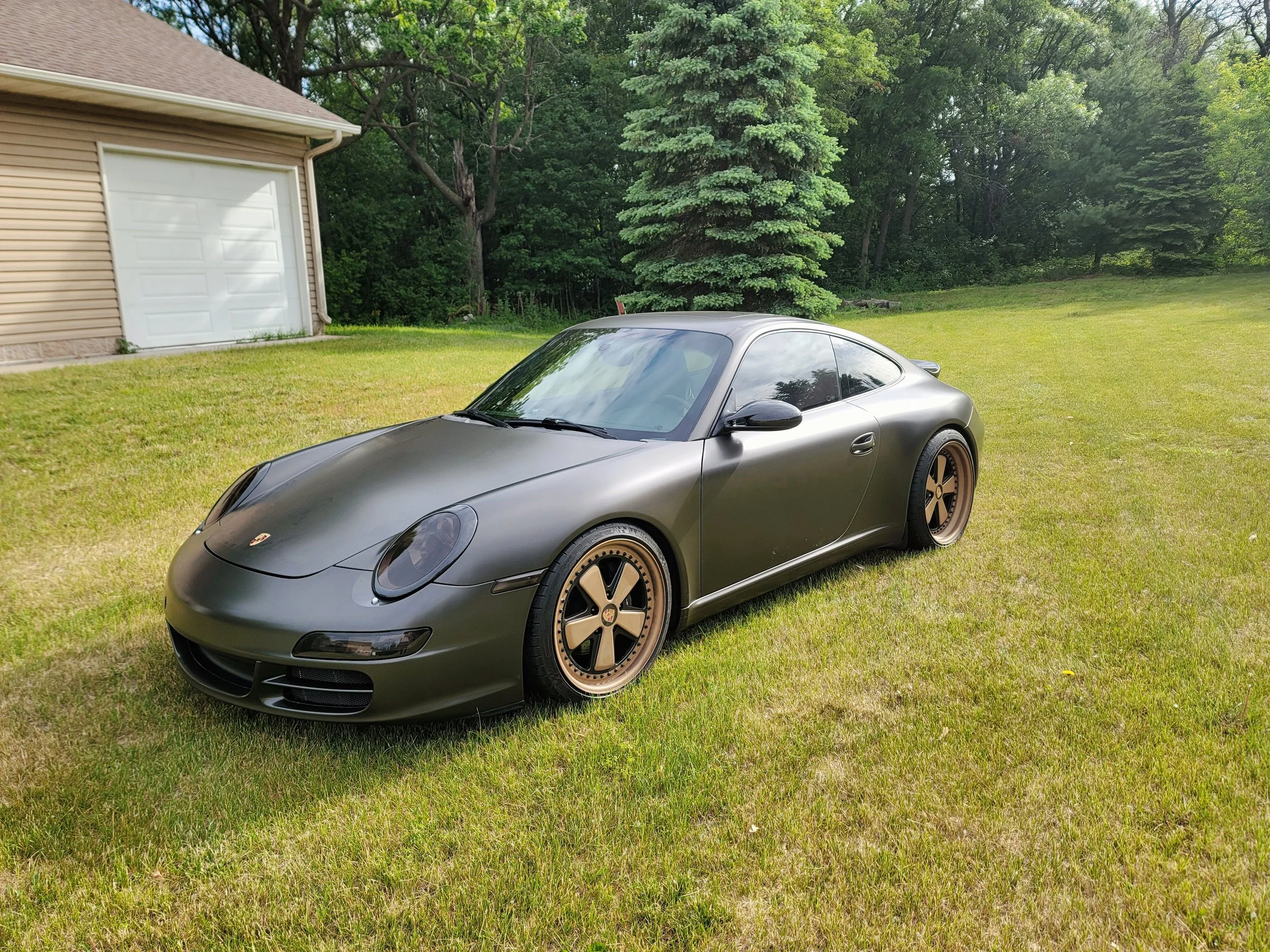 Porshe 911 Full Vinyl Wrap Color Change