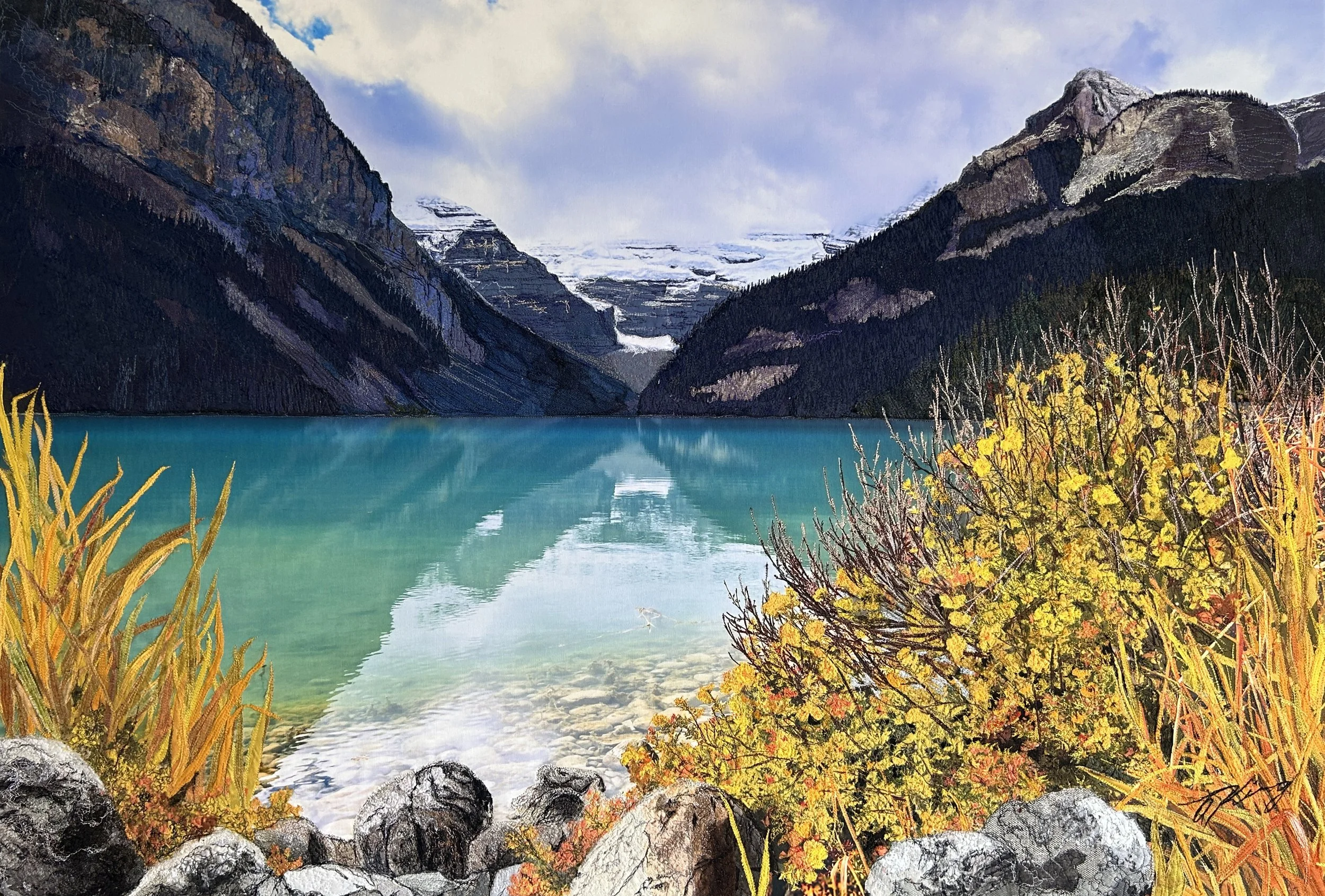 Autumn Shore, Lake Louise- SOLD