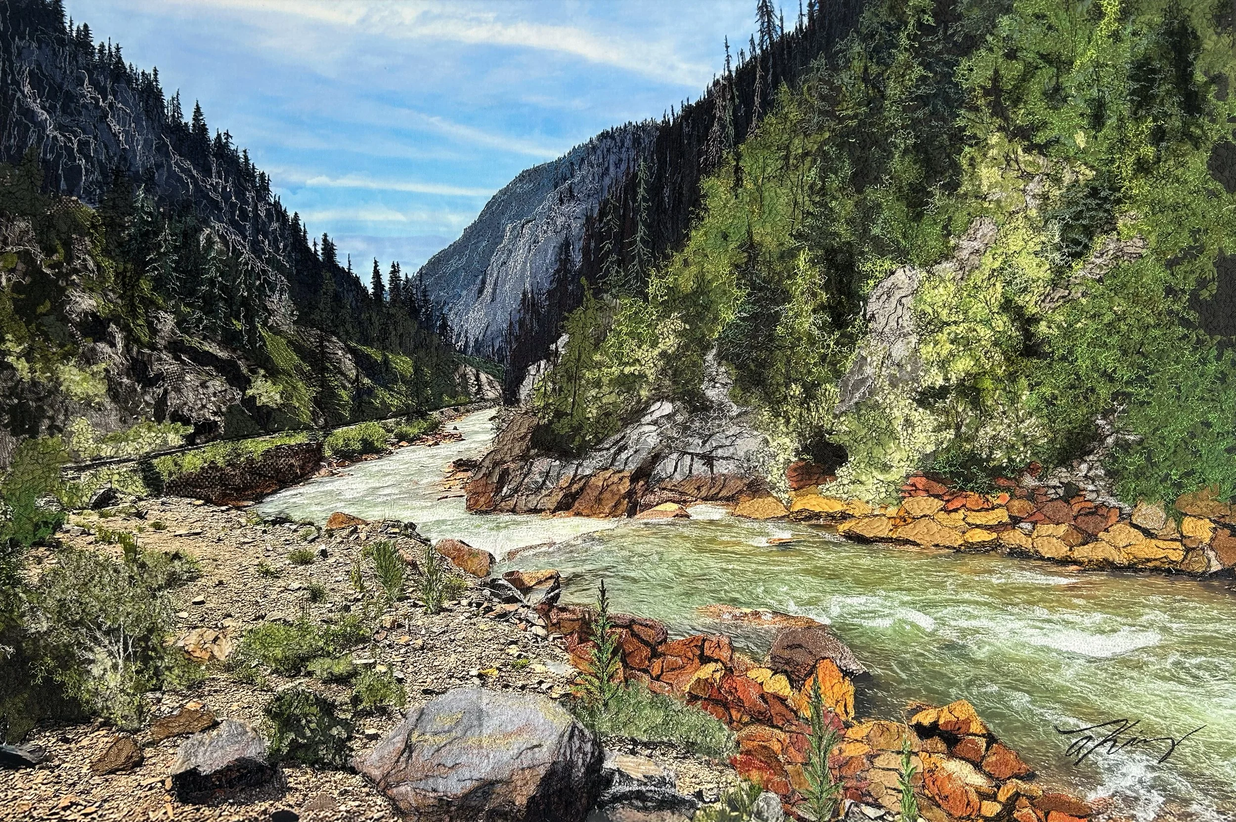 River & Rail- SOLD