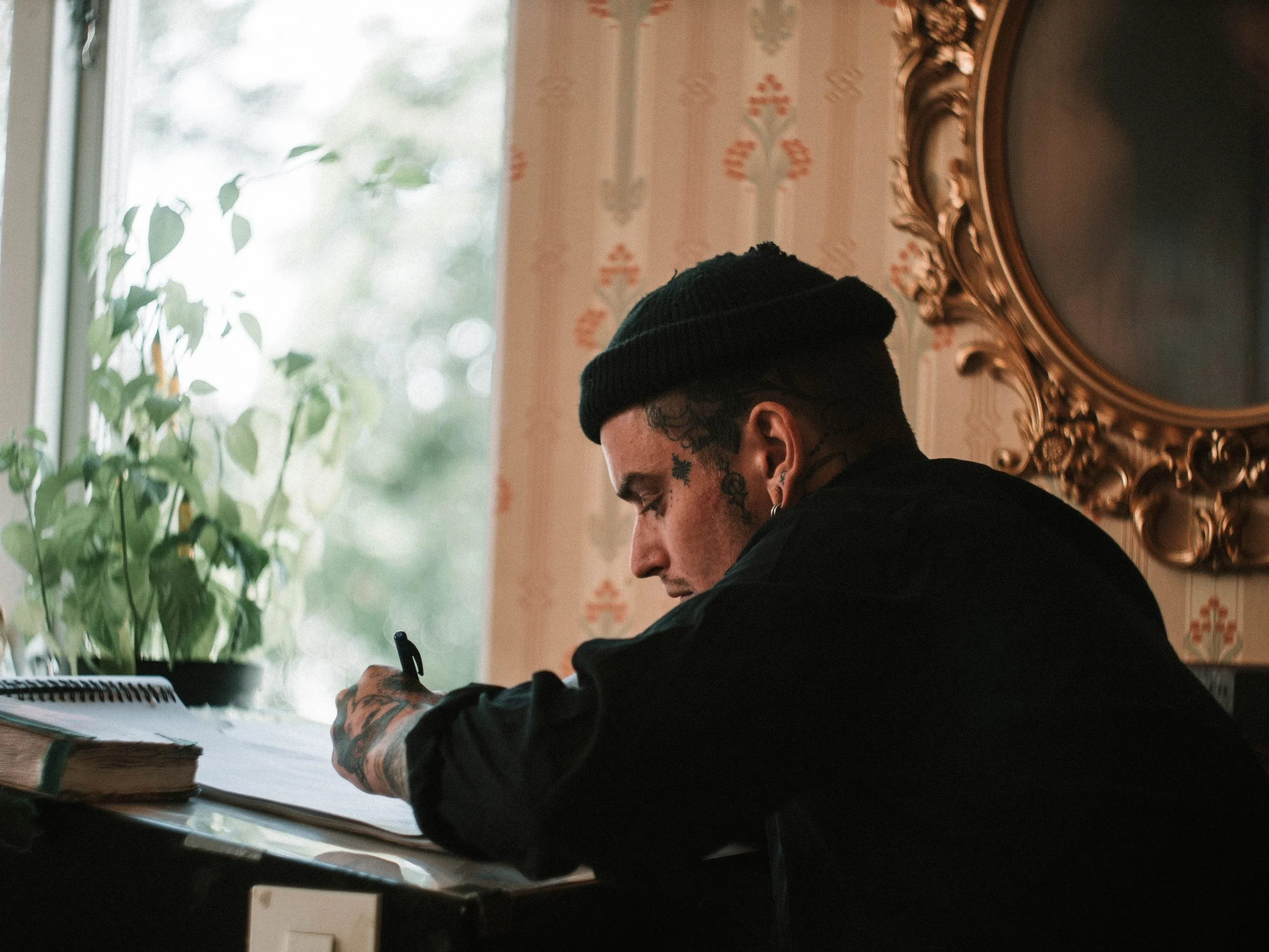 Portraits of tattoo artist Thure Melander