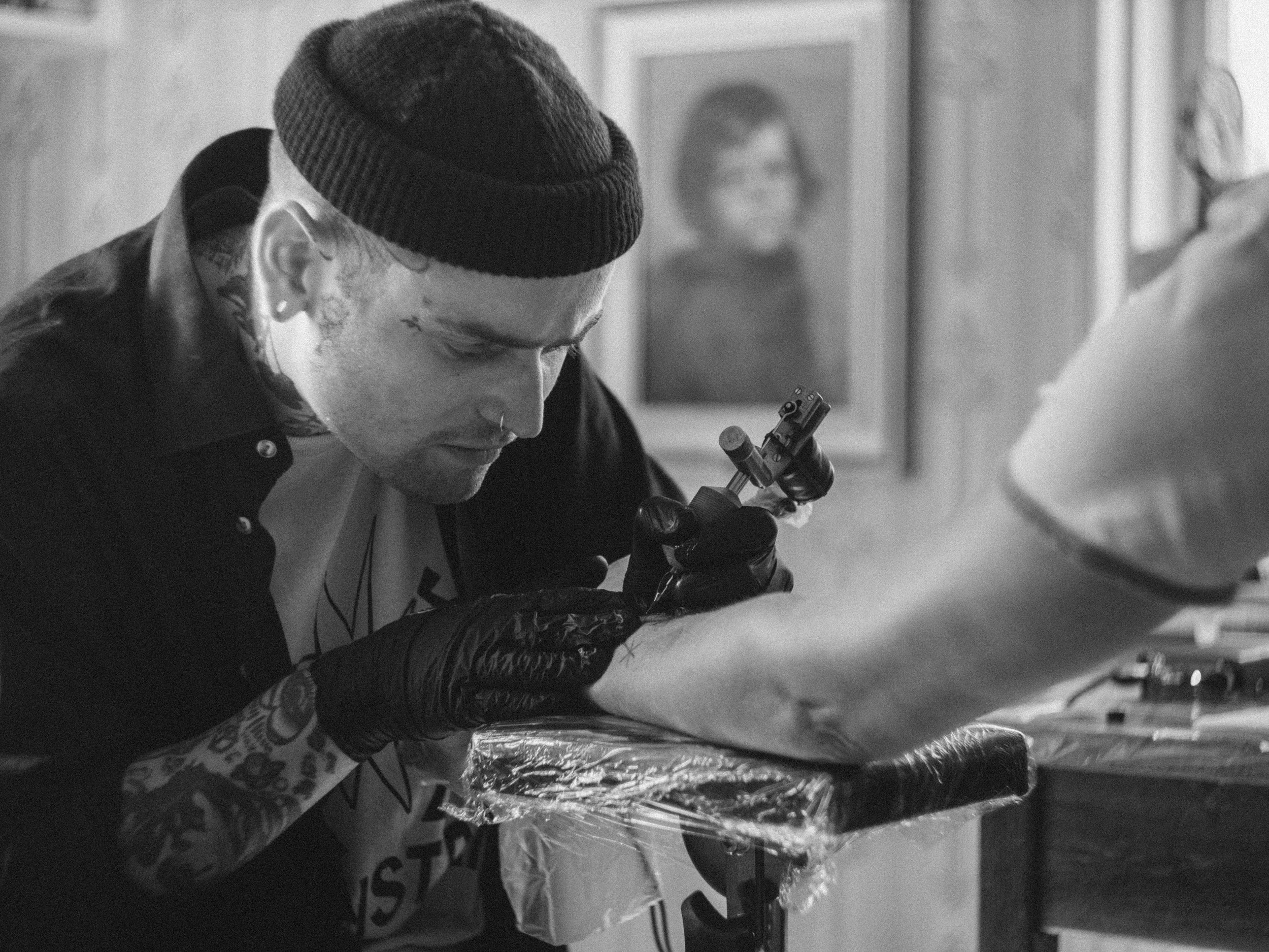 Portraits of tattoo artist Thure Melander