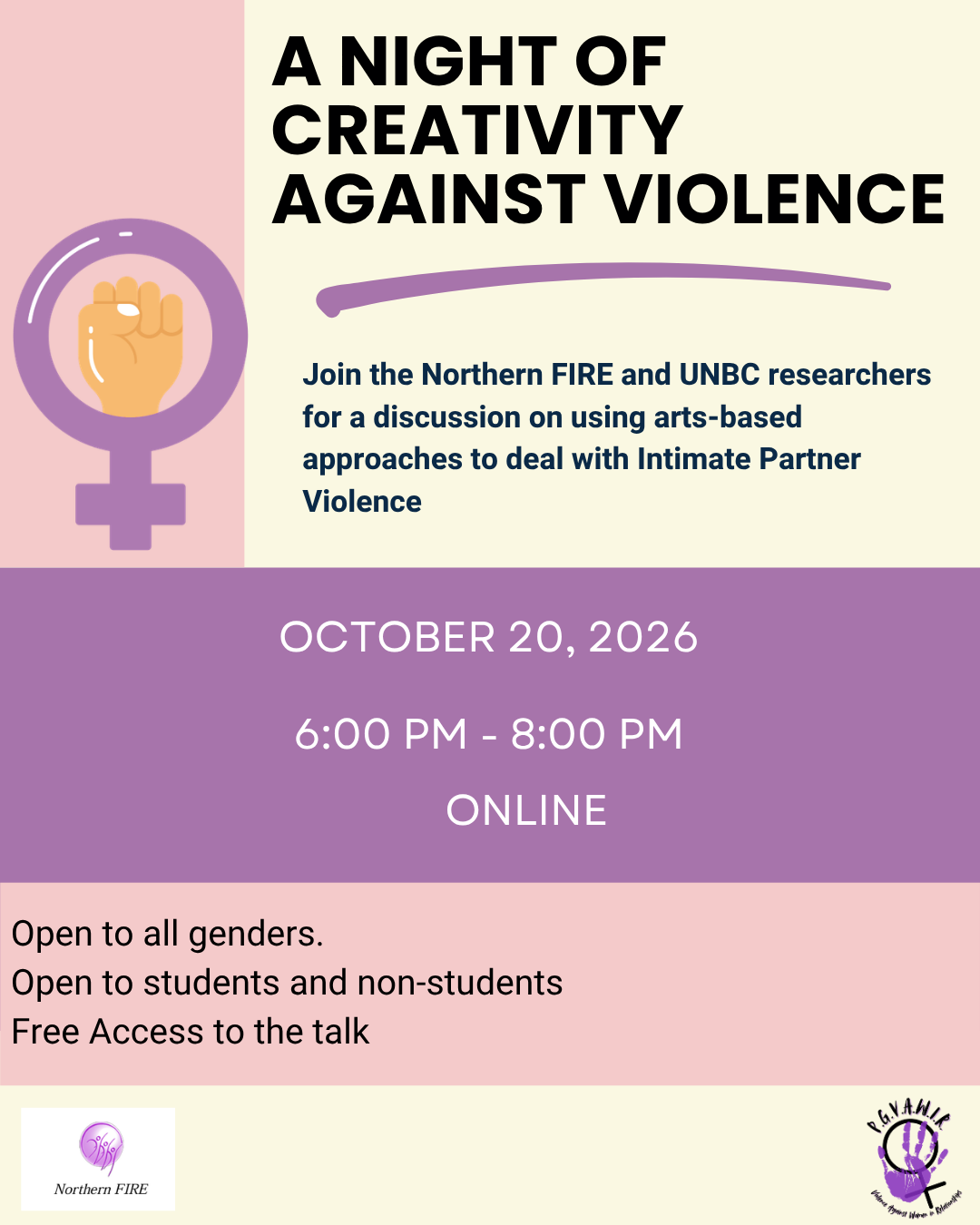 A Night of Creativity Against Violence