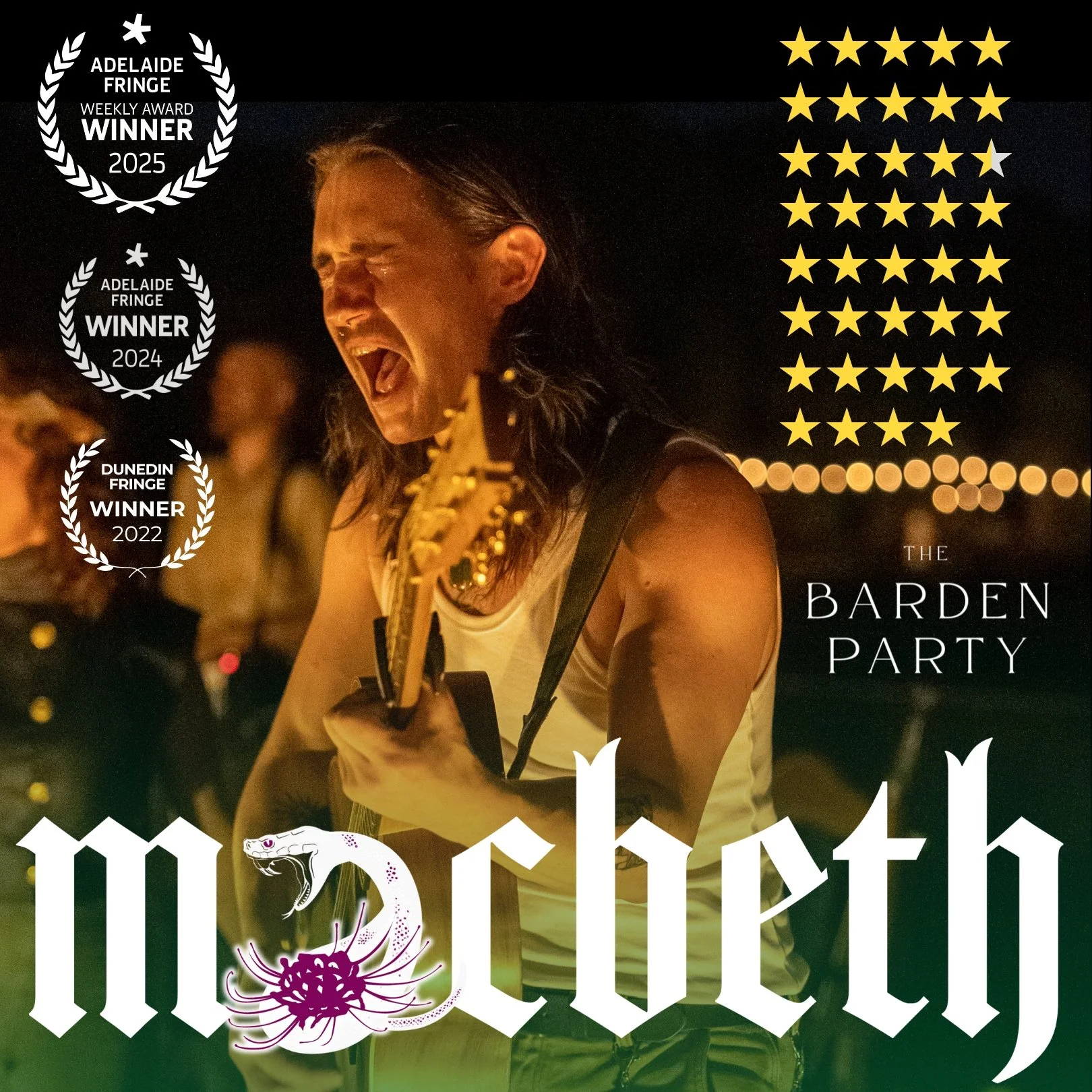 💚 Yesterday we SOLD OUT our show (16 Aug) at the Edinburgh Fringe! We&rsquo;re so grateful to everyone who has joined us so far on this incredible journey &mdash; what a ride it has been.

Now we&rsquo;re down to our final 5 chances to share Macbeth