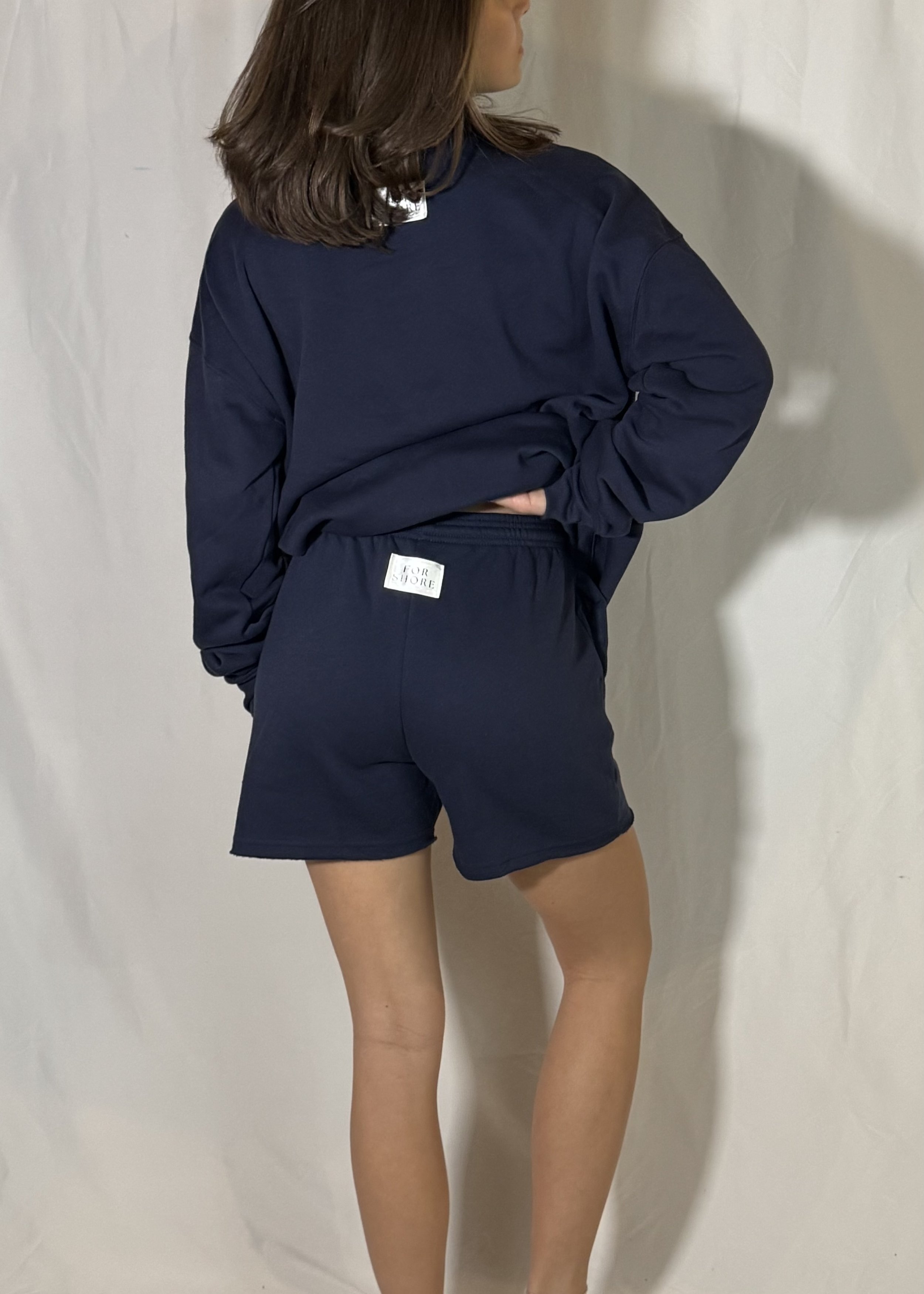 Sweat Shorts in Navy Blue