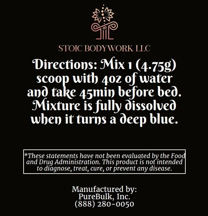 Stoic Sleep Directions and Warnings