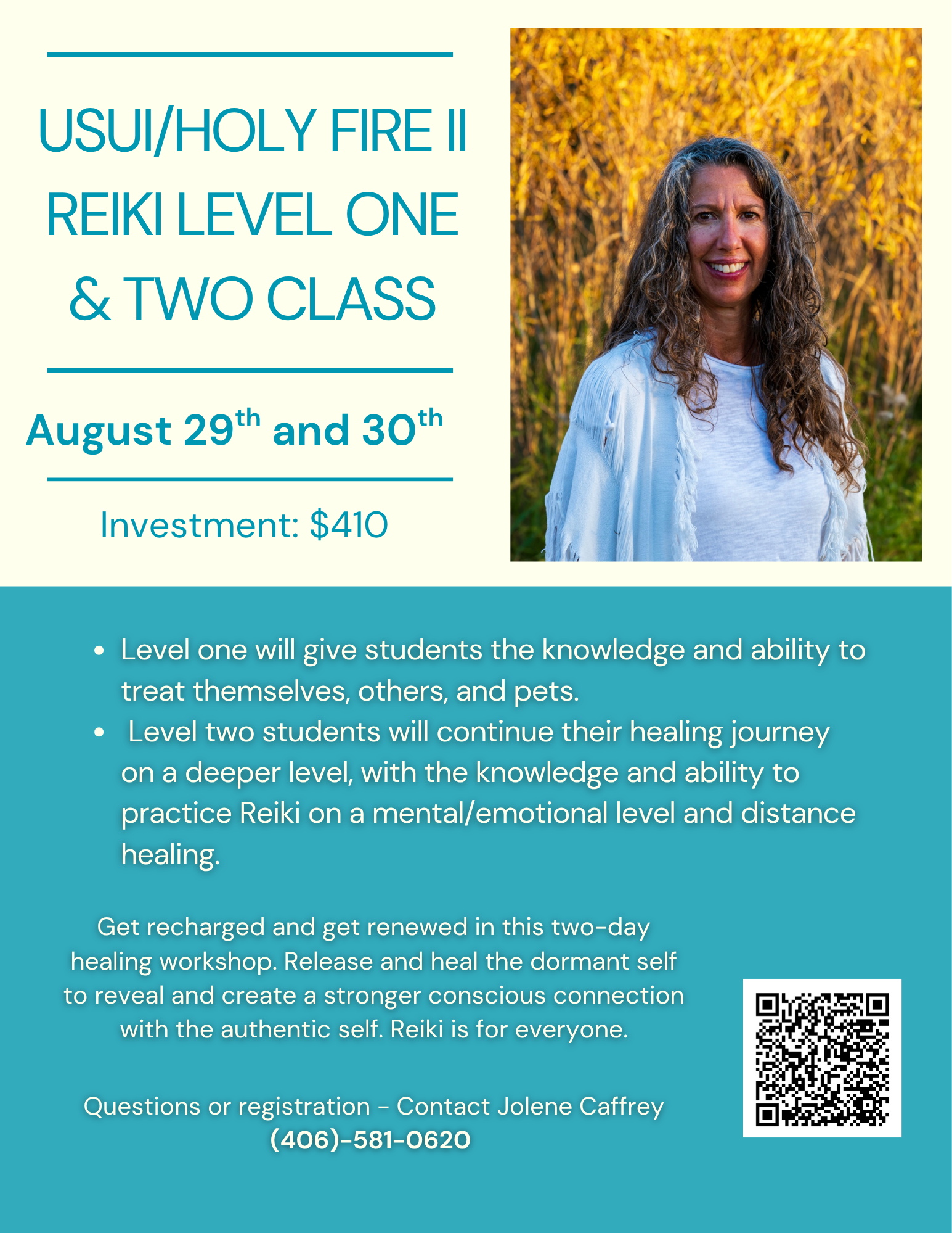 Usui/Holy Fire II Reiki Level One &amp; Two Class