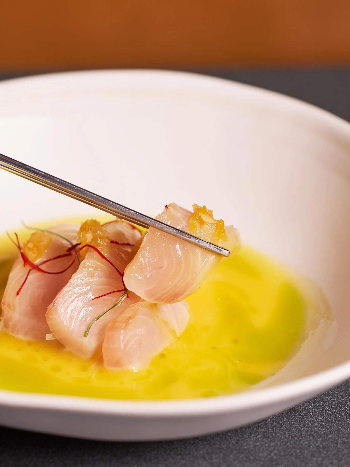 Smoke, citrus, heat. Amberjack + Caraflex cabbage with mustard and pepper relish tying it all together.

#NaroNYC #Naro