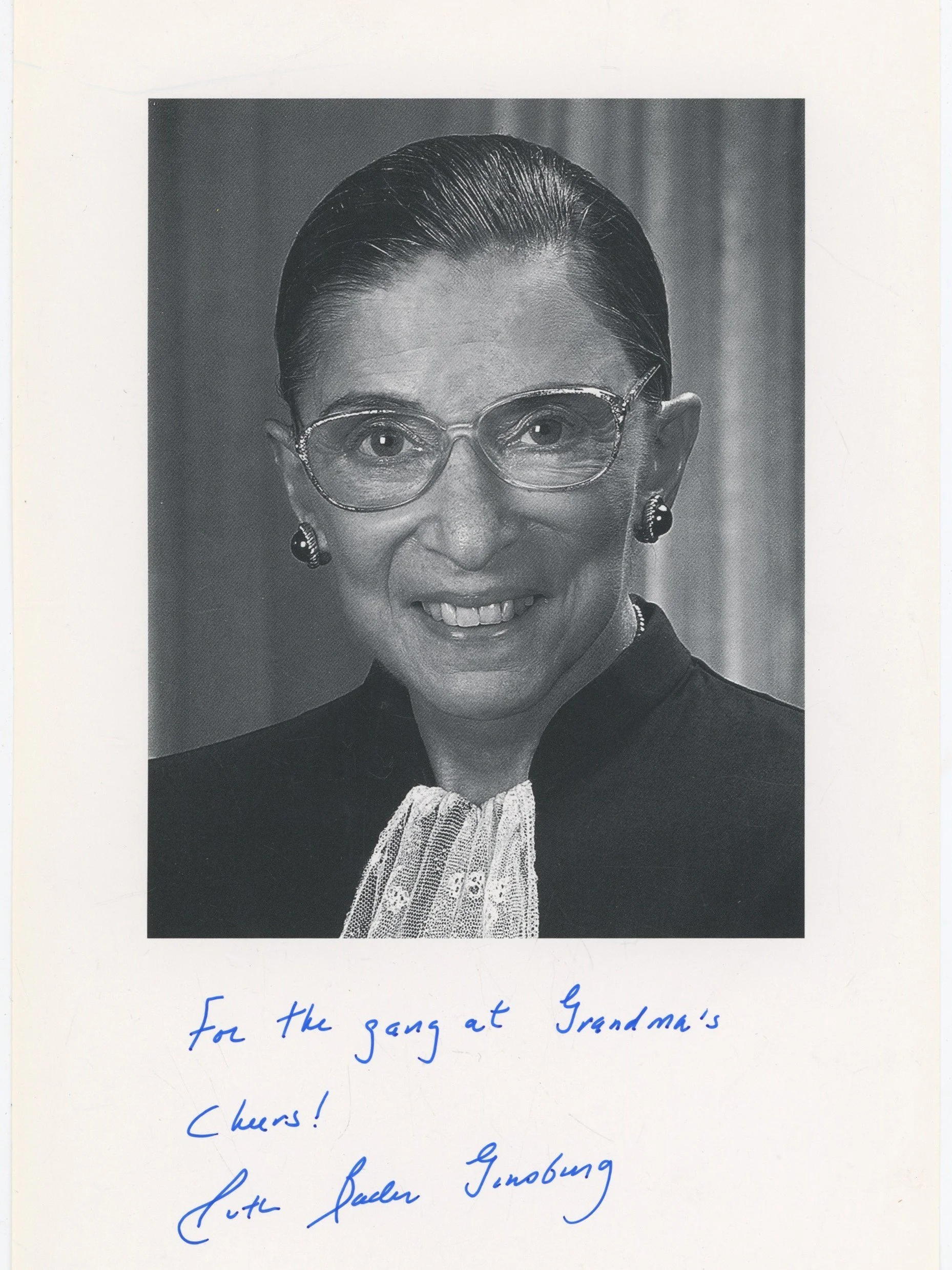 Ruth Bader GInsburg Photo Signed - In Judicial Robes