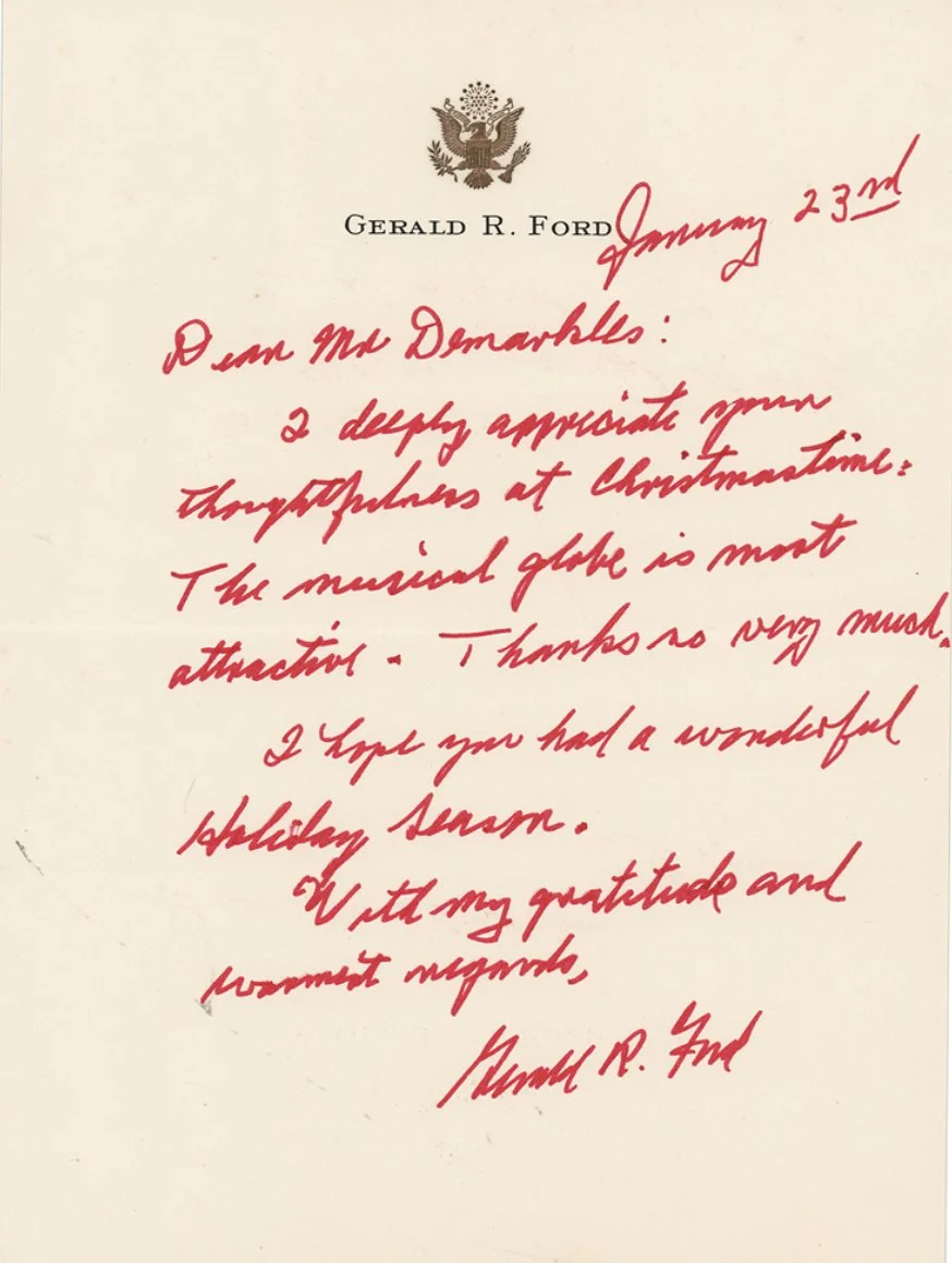 Gerald Ford Autograph Letter Signed - Christmas Greetings