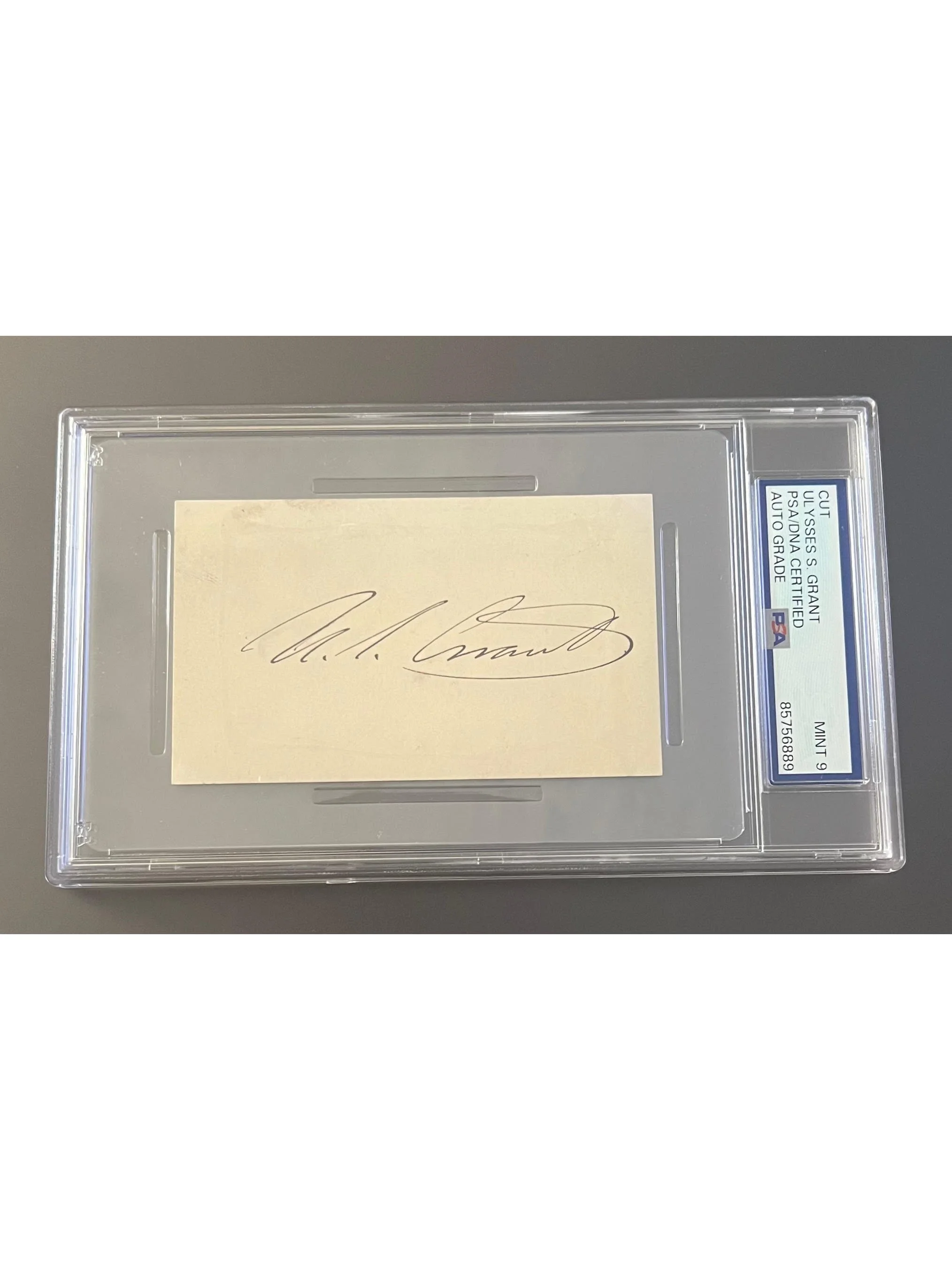 U.S. Grant Boldy Signed Card