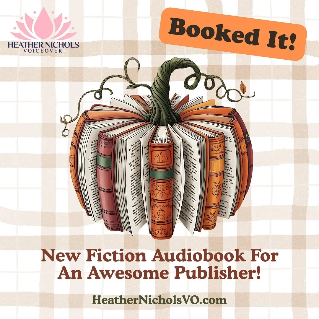 Can&rsquo;t wait to record this new fiction audiobook later this Fall! What&rsquo;s your favorite cozy Fall book to enjoy? I love a rom-com or mystery any time of year. 💖🧐📖
.
.
.
#voiceovers #voiceoverartist #alwayslearning #voiceoveractor #voicea