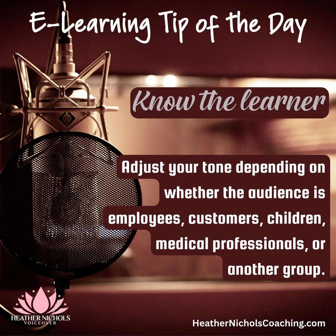 KNOW WHO YOU&rsquo;RE TEACHING 👀

Before you record an e-learning script, ask yourself:

Who is actually listening to this?

A second grader learning fractions needs something very different from a physician completing pharmaceutical training.

New 