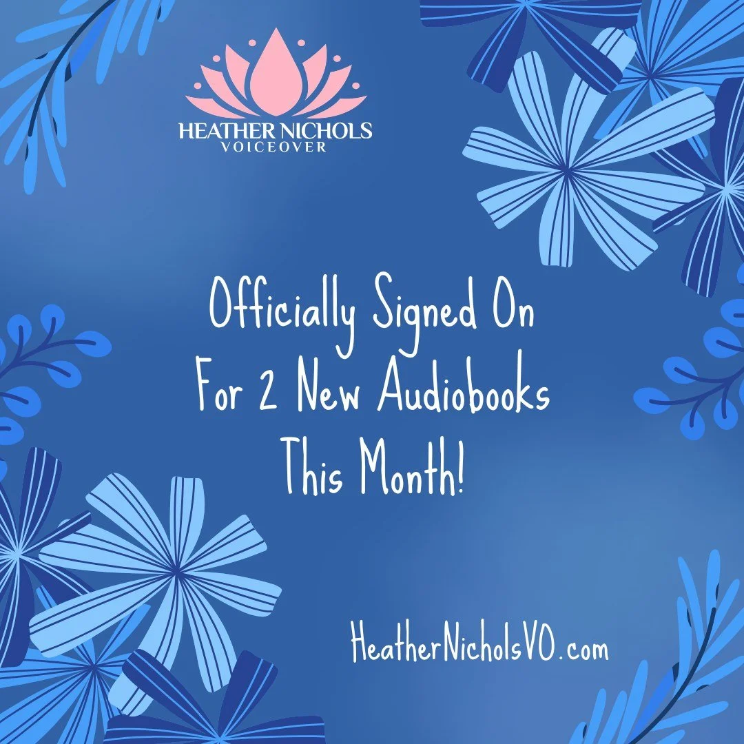 Happy Friday! I am so thrilled to have signed on to narrate / produce 2 new #audiobooks today! That makes 3 in the queue currently, and I'm so excited to dive in. 😊 I hope everyone has a wonderful weekend! #voiceover #narrator #voiceactor