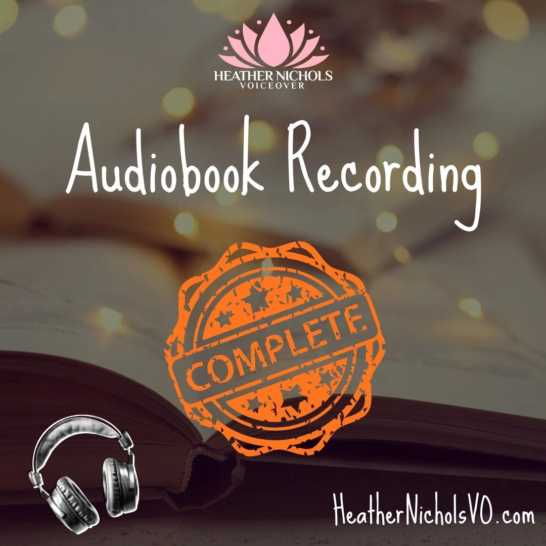 I've been in Mom Mode all weekend hosting my twins' birthday party, and attending their baseball game plus 2 other parties! BUT... today it was back to the booth, and I completed recording on another audiobook, and even got started on my next one. Ke