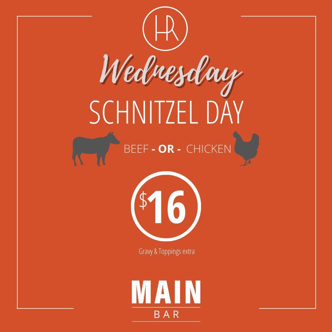 It's Schnitzel Day at our place! 🎉 Indulge in our perfectly crispy Chicken or Beef Schnitzels for just $16! and to add to the fun, our quiz night starts from 7pm. 🧠 Don't miss out - see you soon!🍴🤩