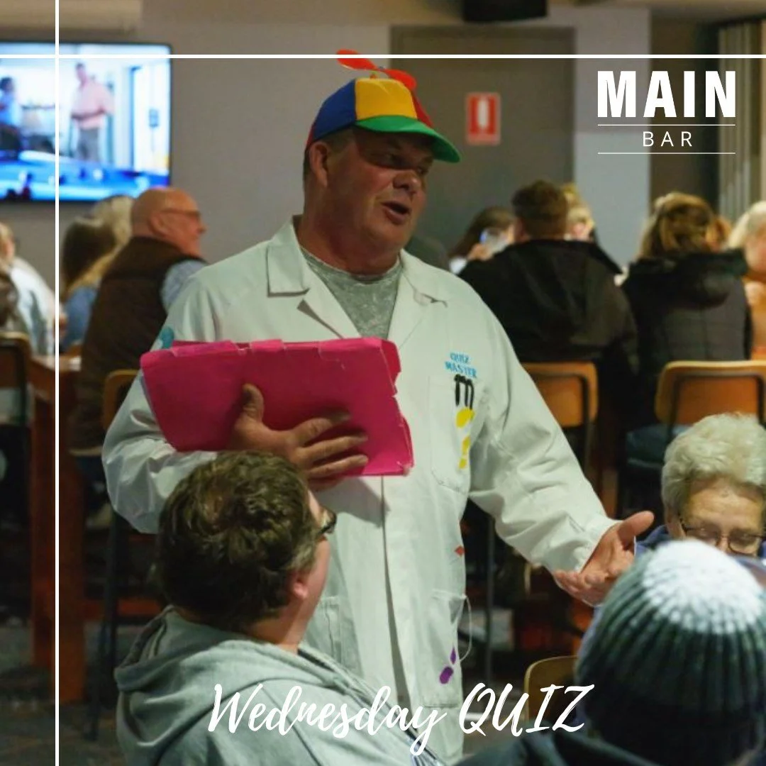 Wednesday Quiz &ndash; Last One for 2025! 

Tonight is the final quiz night for 2025, so don&rsquo;t miss your chance to join in the fun!
Come on down for Happy Hour at 5:30pm, enjoy $16 Schnitzel Night, then put your knowledge to the test with Trivi