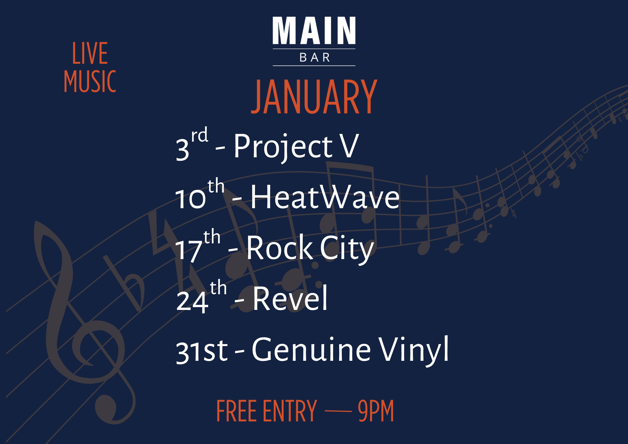 January live music 