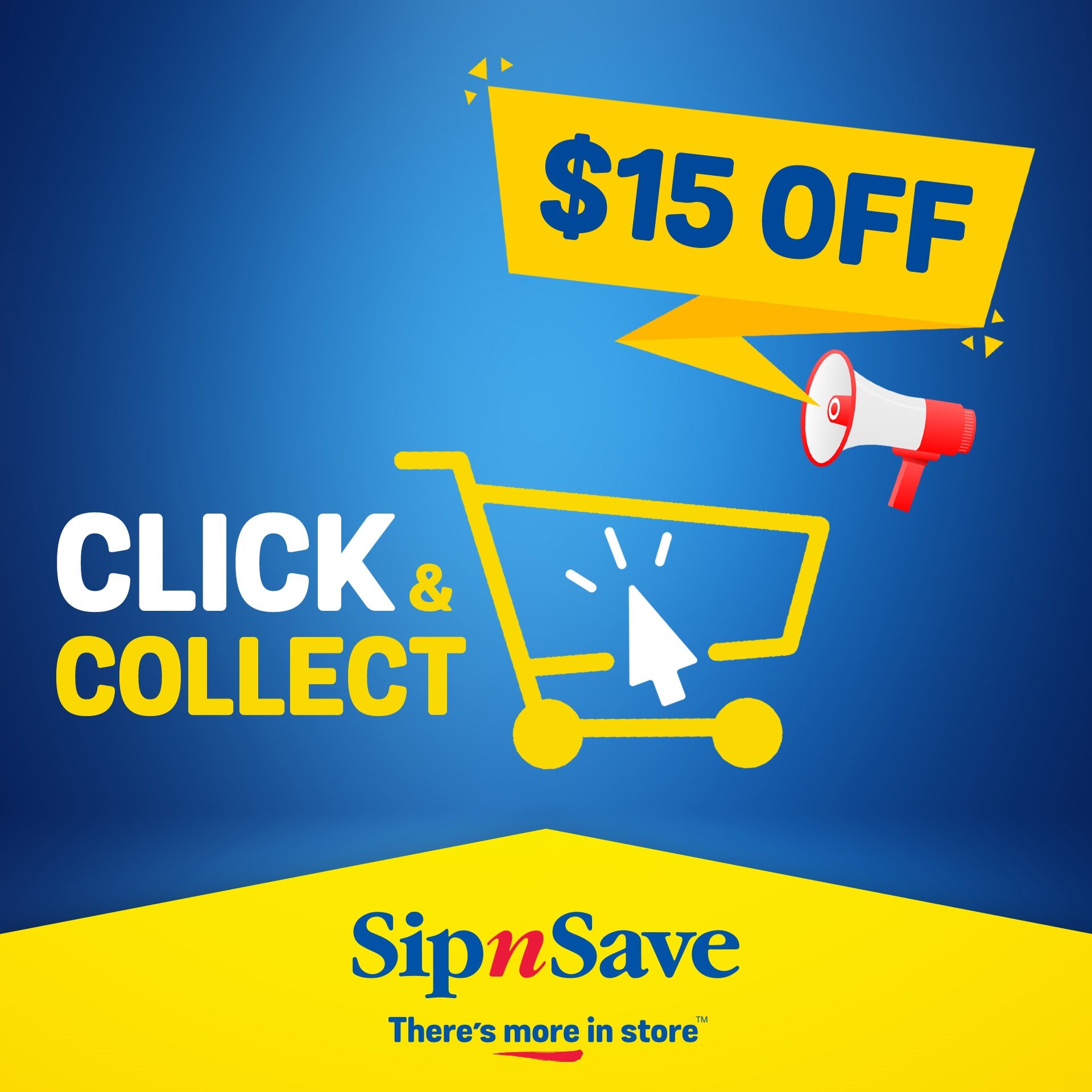 Pick up a deal at our SipnSave Bottle shop this weekend! 
Spend $100 or more online &amp; use the code '15PICK' to get $15 off your next click &amp; collect order. 
Online only. Ends 11/1/26.
T&amp;Cs apply: https://sipnsave.com.au/