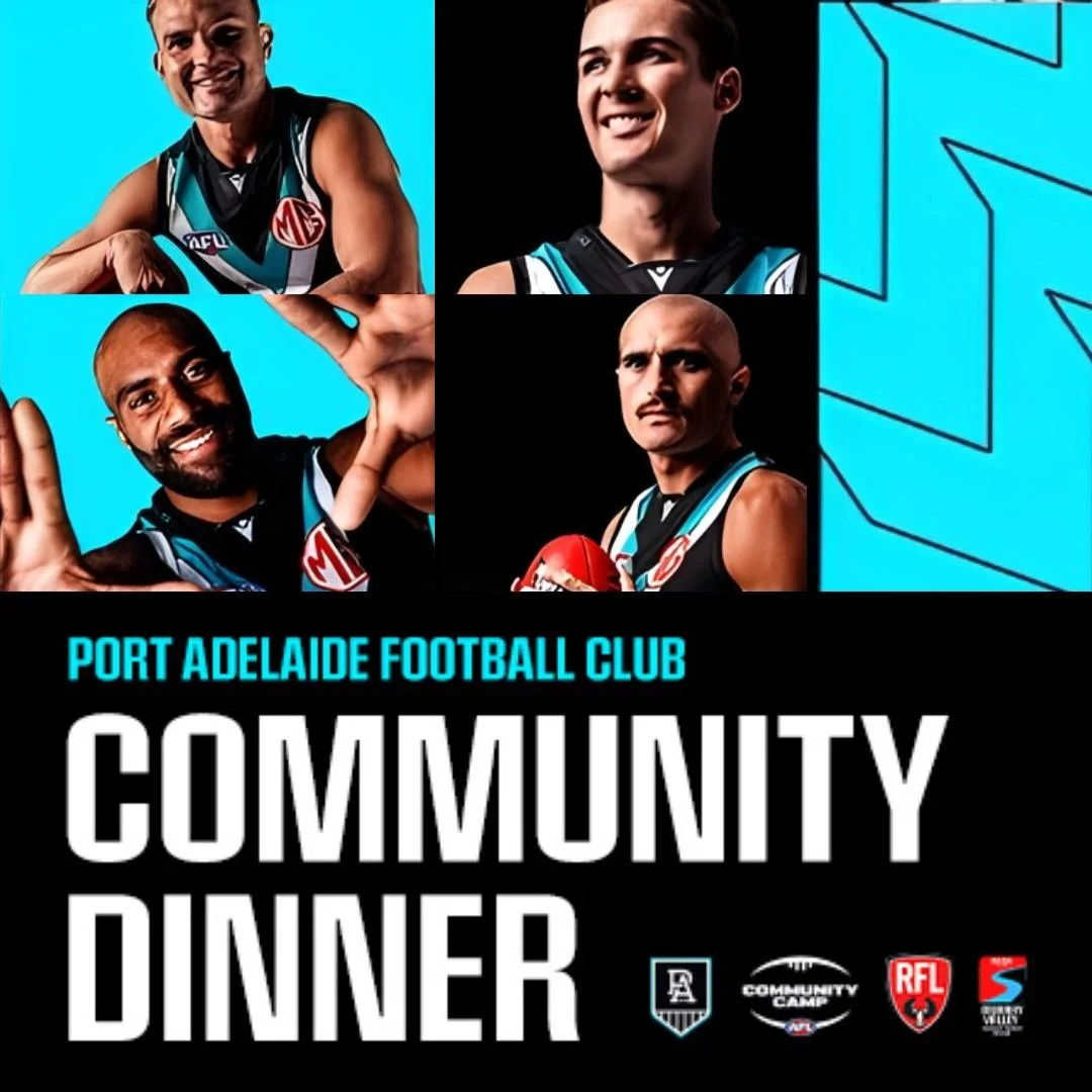Calling All Port Power Fans! 

Don&rsquo;t forget &mdash; Hotel Renmark is hosting the Port Adelaide Football Club for an exclusive 2-course dinner with players and coaches in attendance.

This is your chance to enjoy great food, hear from the club, 