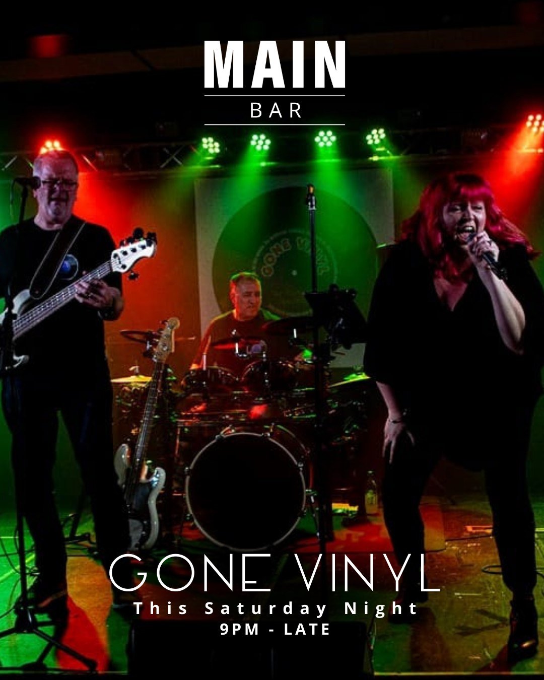GONE VINYL Live in the Main Bar &ndash; This Saturday from 9pm! 

Get ready for a night where the classics come alive! GONE VINYL will be spinning all your favourite hits, setting the perfect vibe, and bringing the dancefloor to life. Whether you&rsq