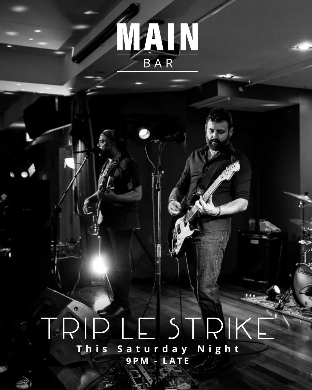 Saturday night plans? Sorted.

Triple Strike returns with all the rock anthems and party hits you know and love.

Good music, great vibes &mdash; see you in the Main Bar.

#HotelRenmark #TripleStrike #LiveMusic #LiveMusicSA #LiveMusicRenmark #GigNigh