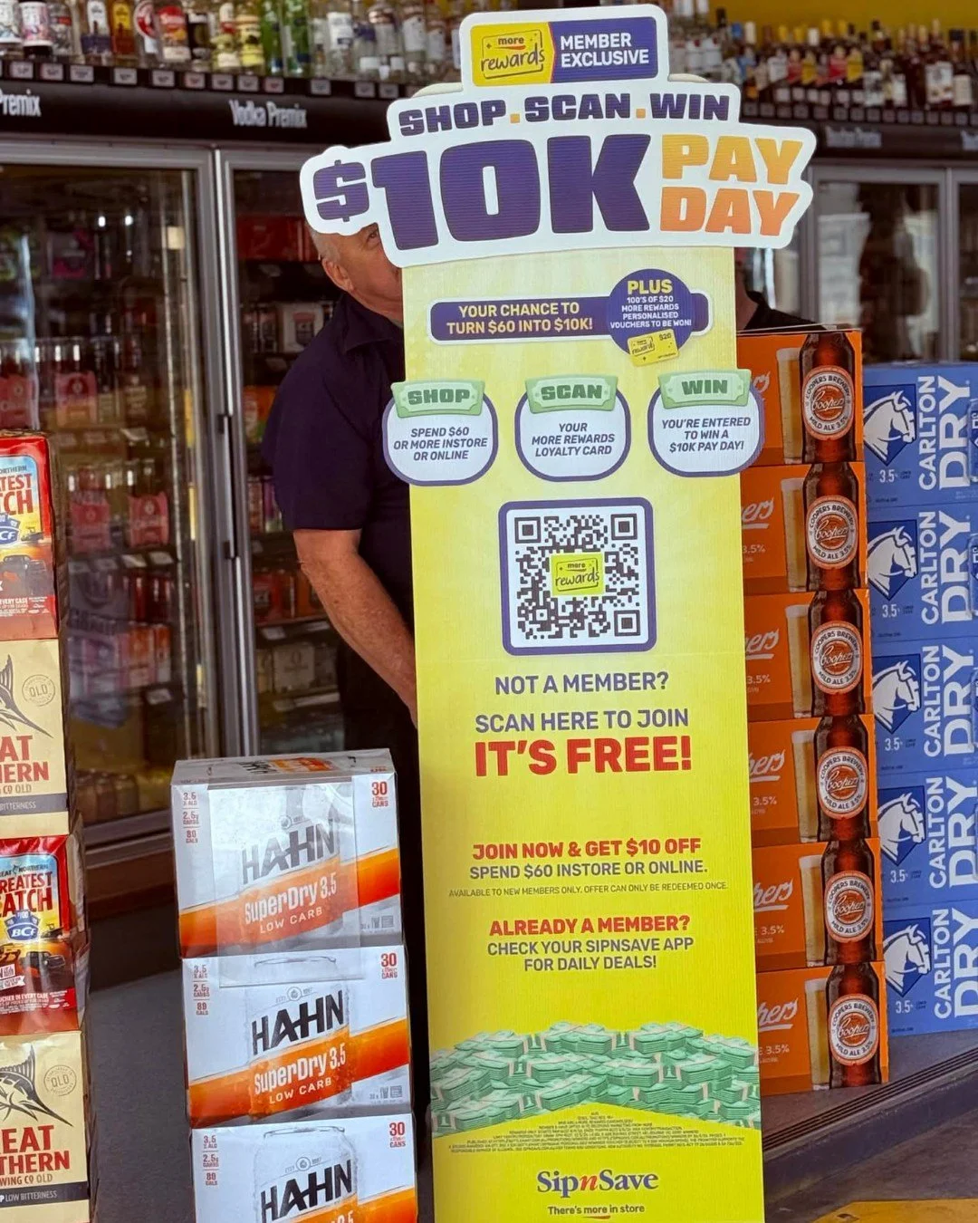 Some of our staff might be camera shy&hellip; but our Sip&rsquo;n Save deals definitely aren&rsquo;t.

Spend $60 in-store, scan your member card and you&rsquo;re in the draw to win a $10K payday. Not a member? Signing up is free&mdash;and you&rsquo;l