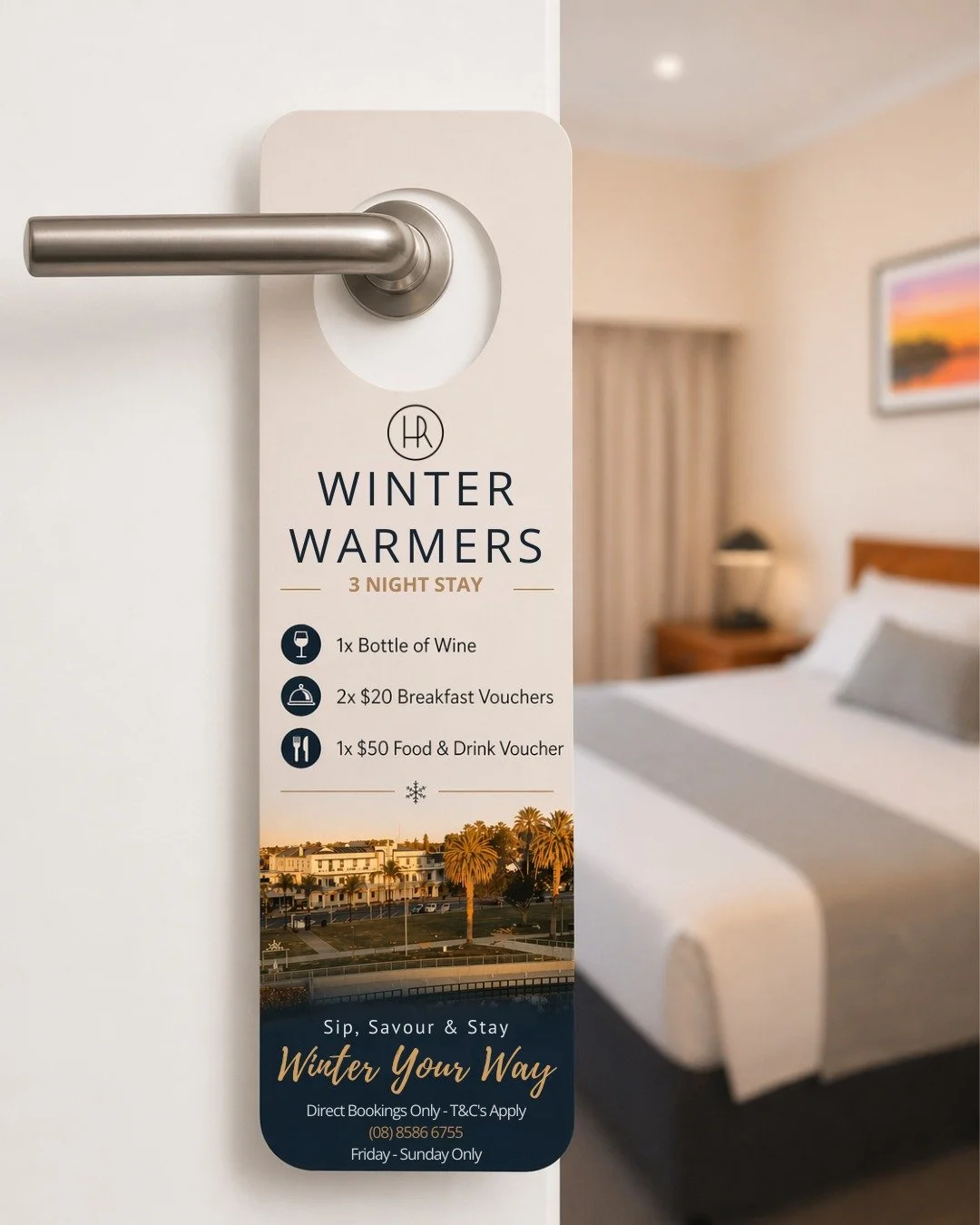 Escape to the Riverland this winter ❄️
Our Winter Warmers deal is the perfect excuse to slow down, sip, and savour.

Stay 3 nights and enjoy wine on arrival, breakfast, and dining vouchers throughout your stay.

📞 Call Hotel Renmark direct on (08) 8