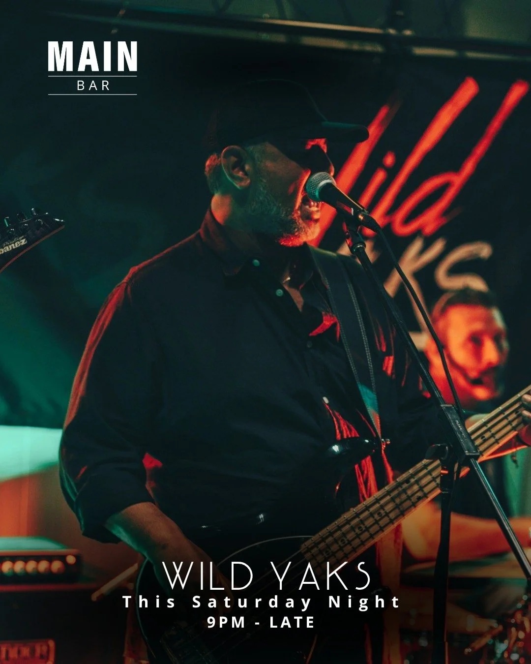 Wild Yaks hit the Main Bar this Saturday.

Loud, raw, and packed with rock-edged classics.

If you like your live music with a bit of grit&mdash;this one&rsquo;s for you.

9pm till late.

#WhatsOnSA #LiveMusicAustralia #NightOutSA #ExploreRiverland #