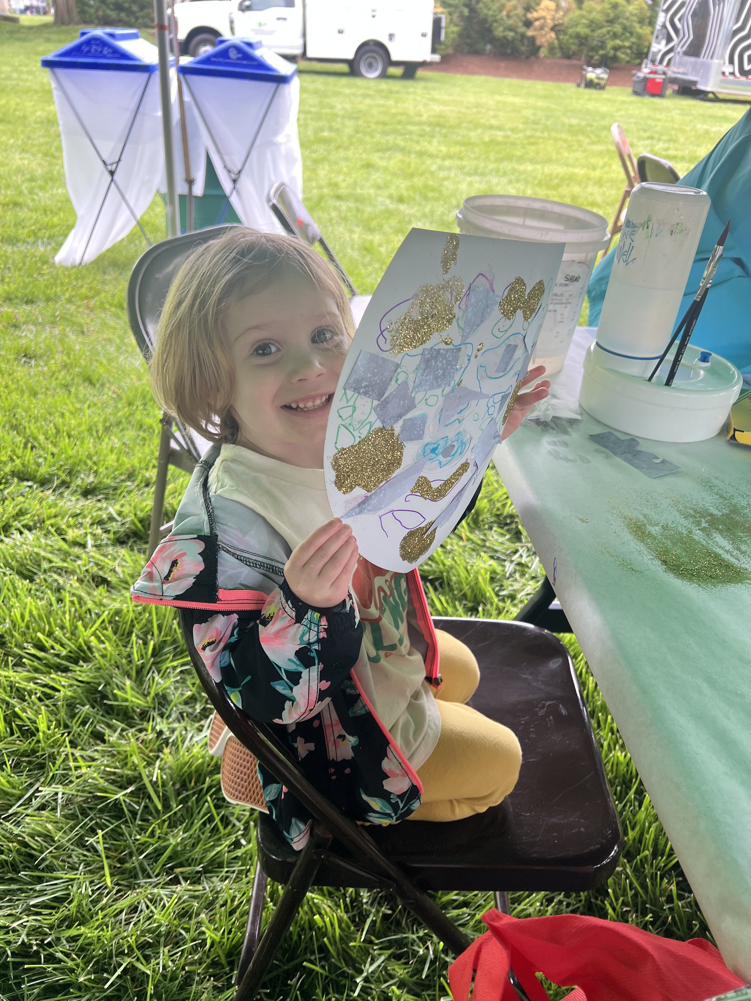 “Inside/Outside Mask”, a one day workshop at Montpelier Festival of Herbs, Tea, and the Arts in South Laurel, Maryland, provided a fun activity for children, teens and family to engage with creativity in April 2025.
