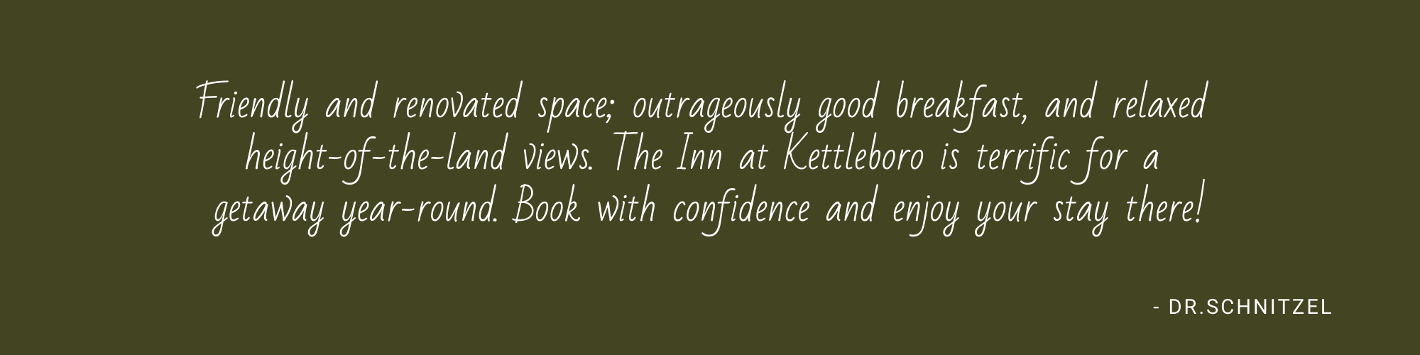 The Inn at Kettleboro Review by Dr. Schnitzel