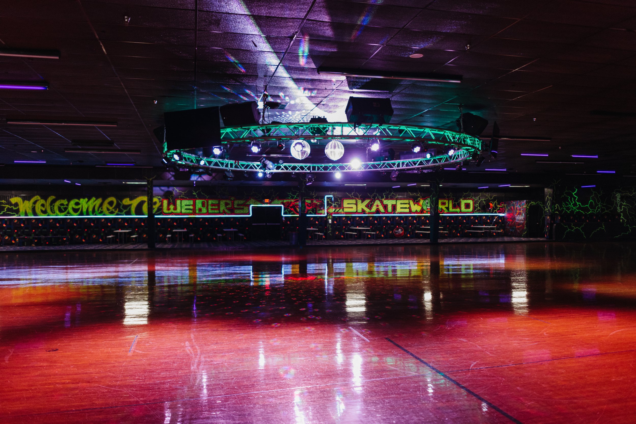 See inside of Weber's Skateworld | Roller Skating Rink | Arcade