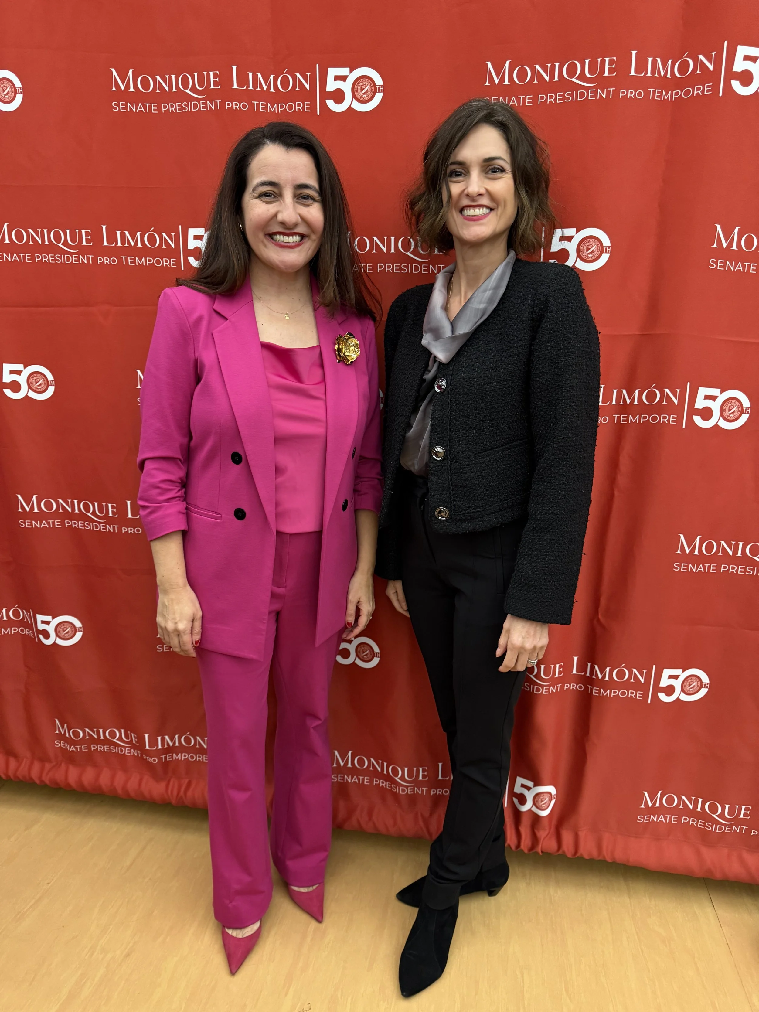 Rachel Lang and State Senator Monique Limon