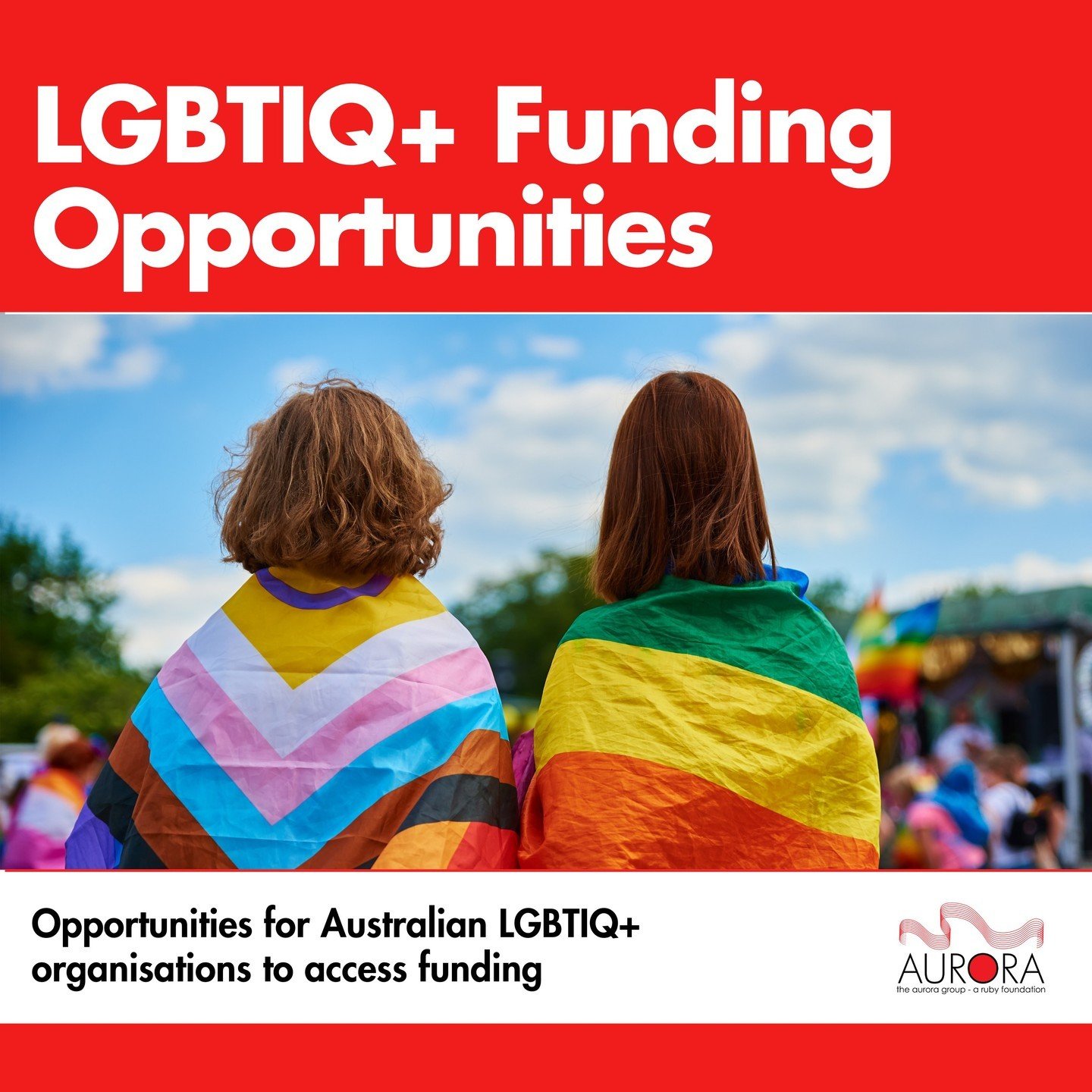 PART TWO! 🔊 🌈Calling all LGBTIQ+ not-for-profits, community organisations and leaders! Aurora and @giveout_au are keen to help you grow and thrive.🪴💸Swipe right to see a selection of grant and other funding opportunities currently accepting appli