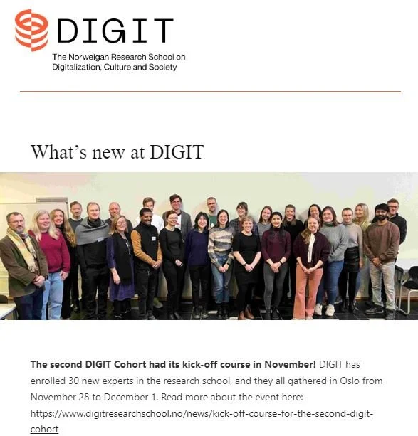 See our latest newsletter!