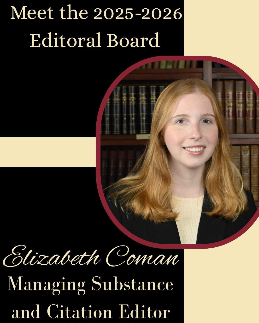 As we start the Spring 2026 semester, we are excited to feature our Volume 72 Substance and Citation Editors.