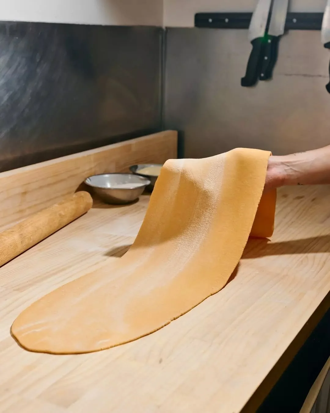 The pasta is ready, join us from 12pm for lunch.