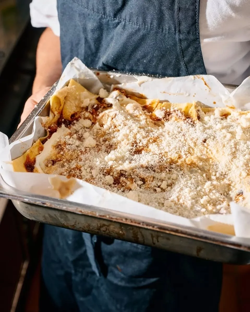 Lasagna alla Bolognese

Ready from 5pm to 6:30pm Thursday to Saturday, the perfect early dinner with a glass of wine. 

Book online, or walk in for a table.