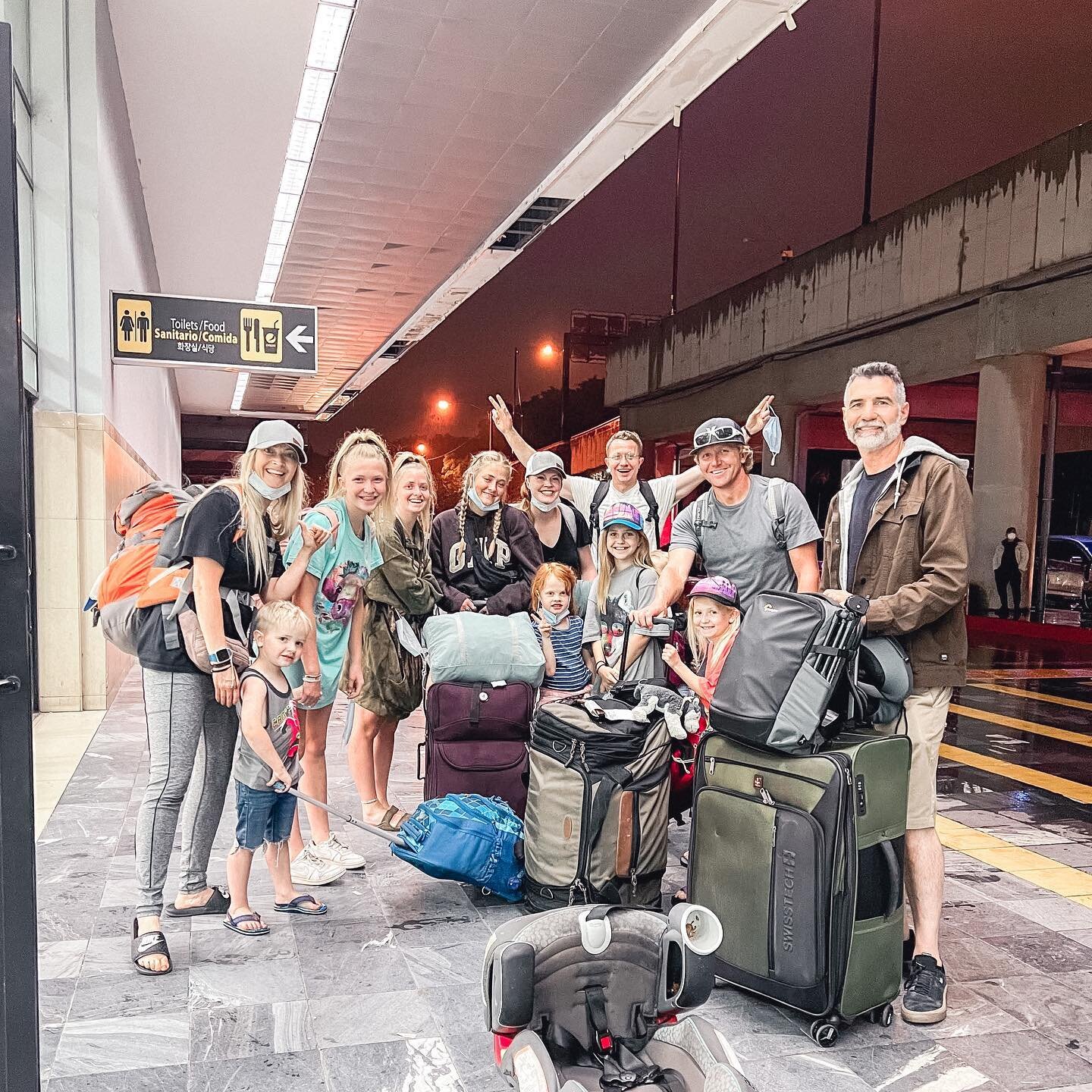 Our group the night we flew into Guatemala City at the beginning of our June trip! It&rsquo;s a 5 hour flight from Houston to the Guatemala City airport but getting to Houston is a different story. Some of us flew and some of us drove from Utah 🤪 ha