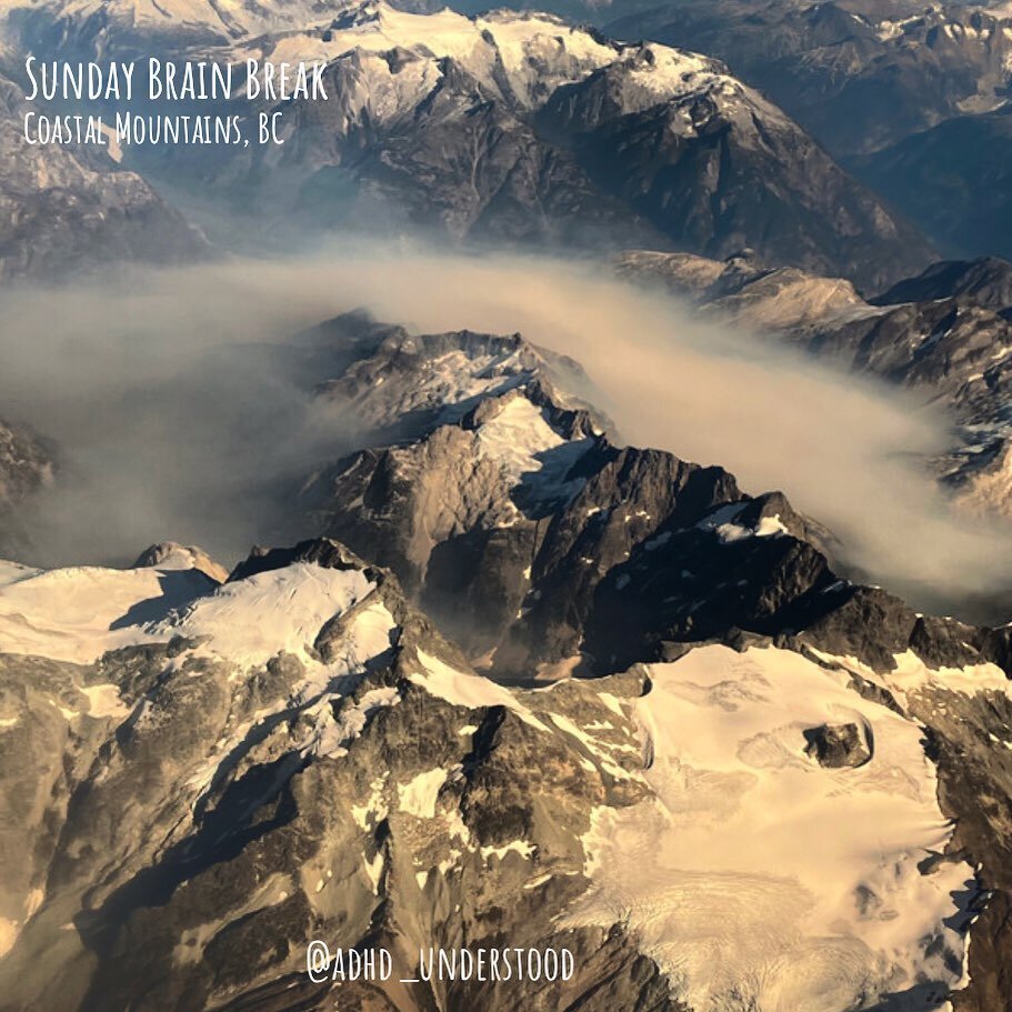 Sunday Brain Break✨

This photo was taking flying over the Coastal Mountain Range in BC✨

Have a great day everyone!
✨✨✨✨✨

#adhdbrain #brainbreak #adhd