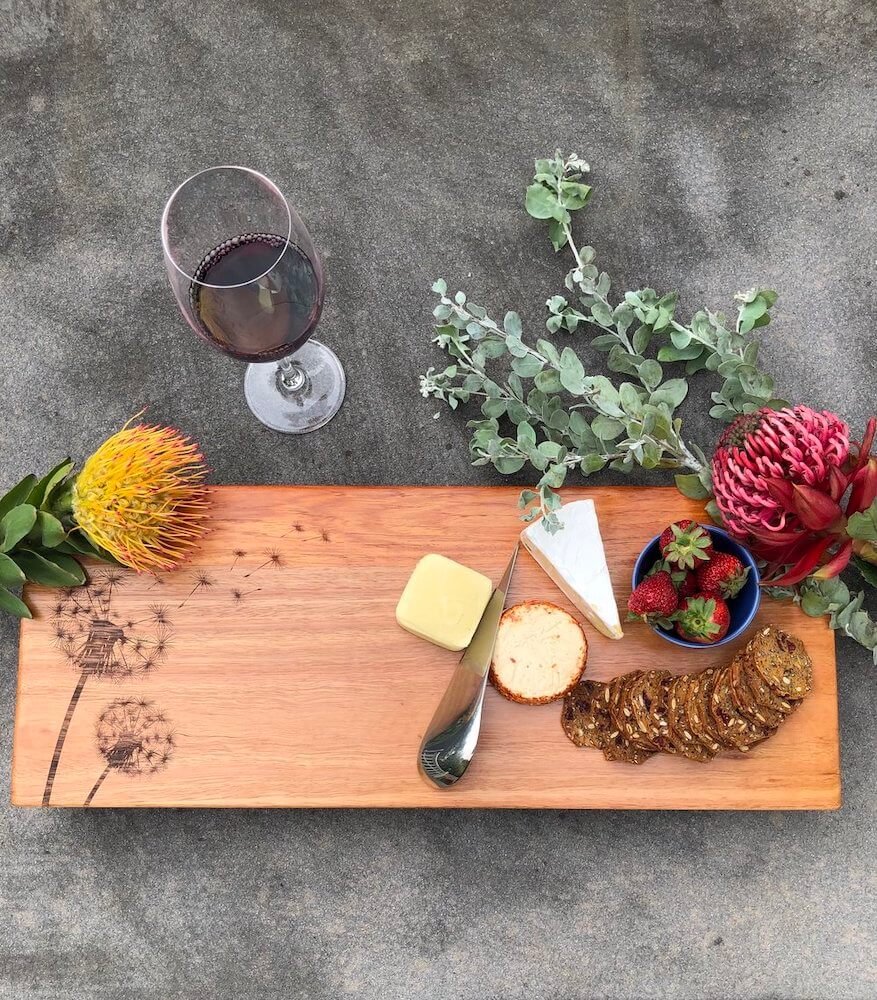 Engraved Recycled Timber Grazing board