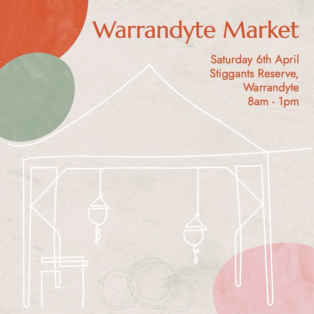 Market this Saturday. It&rsquo;s always a great day @warrandytemarket with good food, local makers and artisans with an assortment of handmade unique, quality gifts plus you can bring your doggos 🐾
Remember to come by and say hi.
-
Image description
