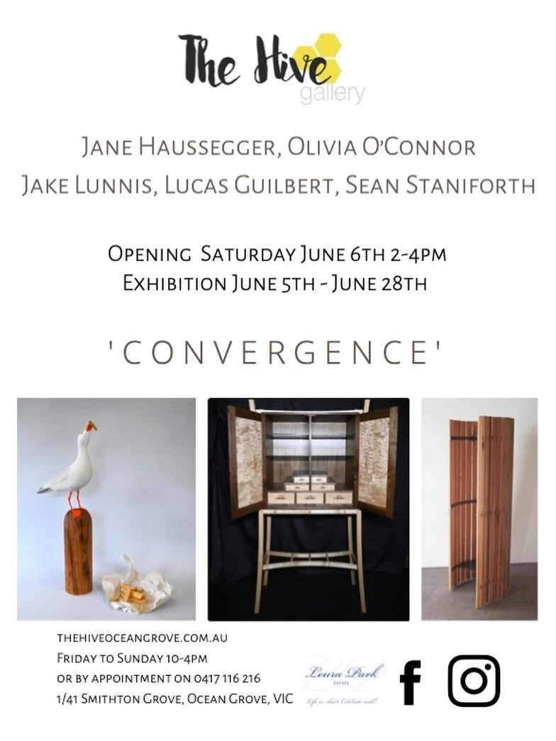 🍁 &lsquo;Convergence&rsquo; Exhibition 
I&rsquo;m honoured to be included in this exhibition with talented woodworkers, sculptors &amp; furniture makers. A beautiful gallery, curating exhibitions to support local Australian artists from various desi
