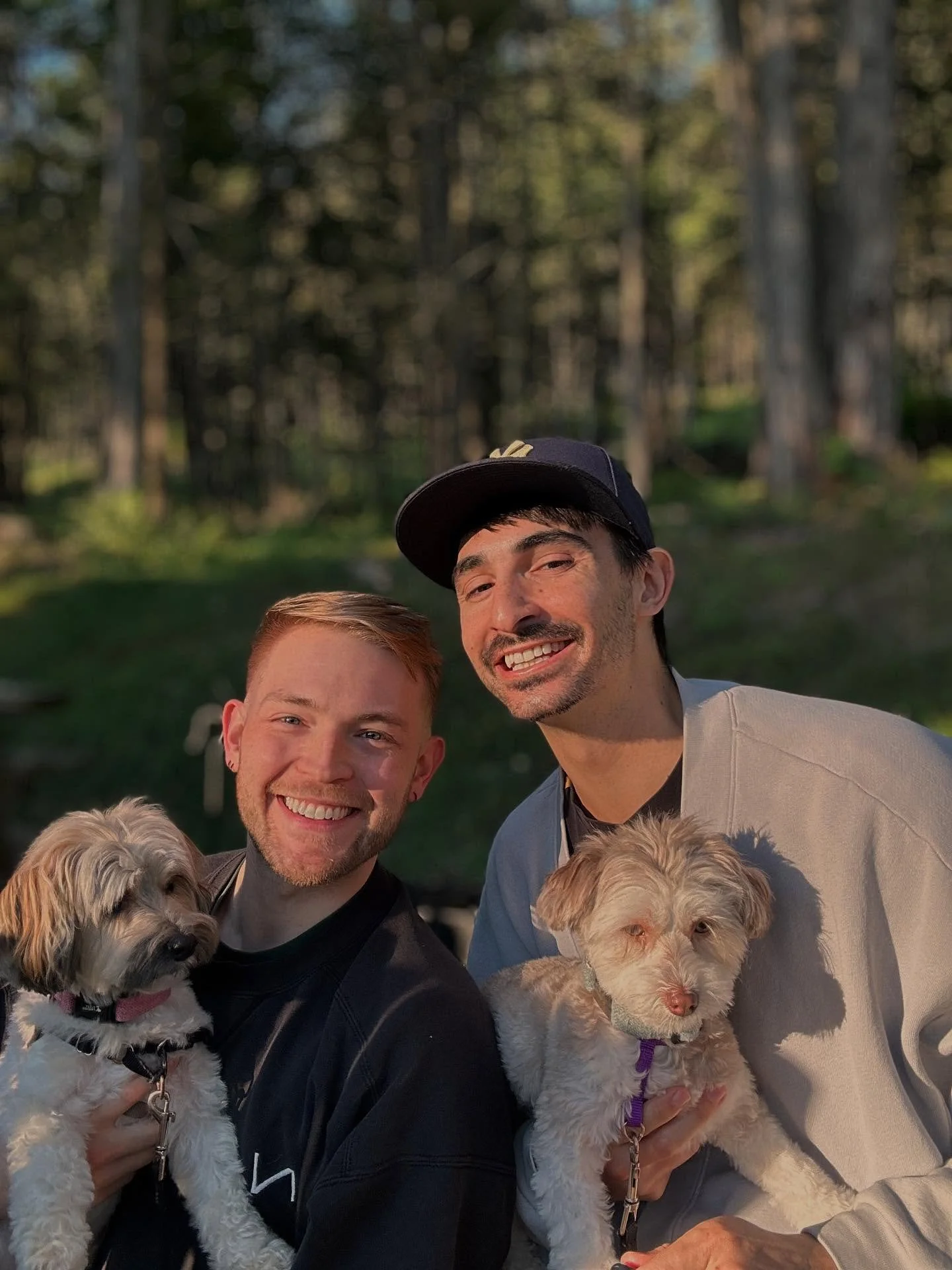 Perfect glamping getaway in the Western Catskills with @postcardcabins. We loved every second of it! Can&rsquo;t wait to be back soon 🏕️!!
.
.
.
#camping #glamping #catskill #postcardcabins #getaway #campsnap #couple #instagay #broadway #dogs