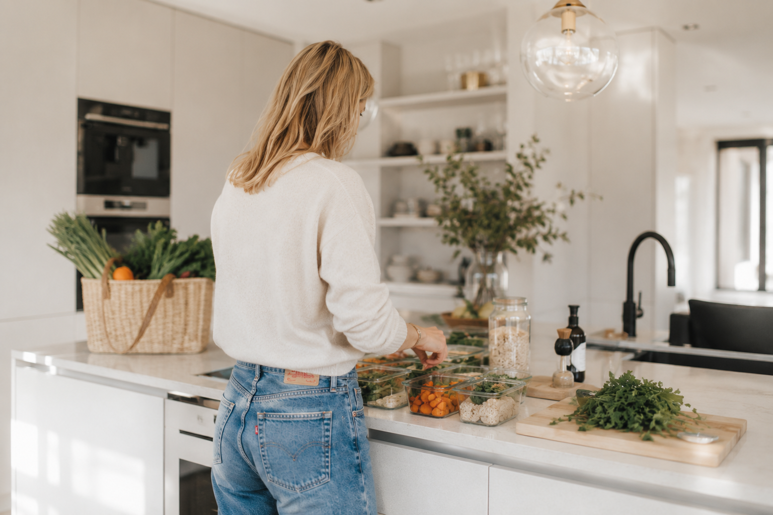 Y.AVENA Lifestyle Concierge preparing meals for a family's week in Zurich
