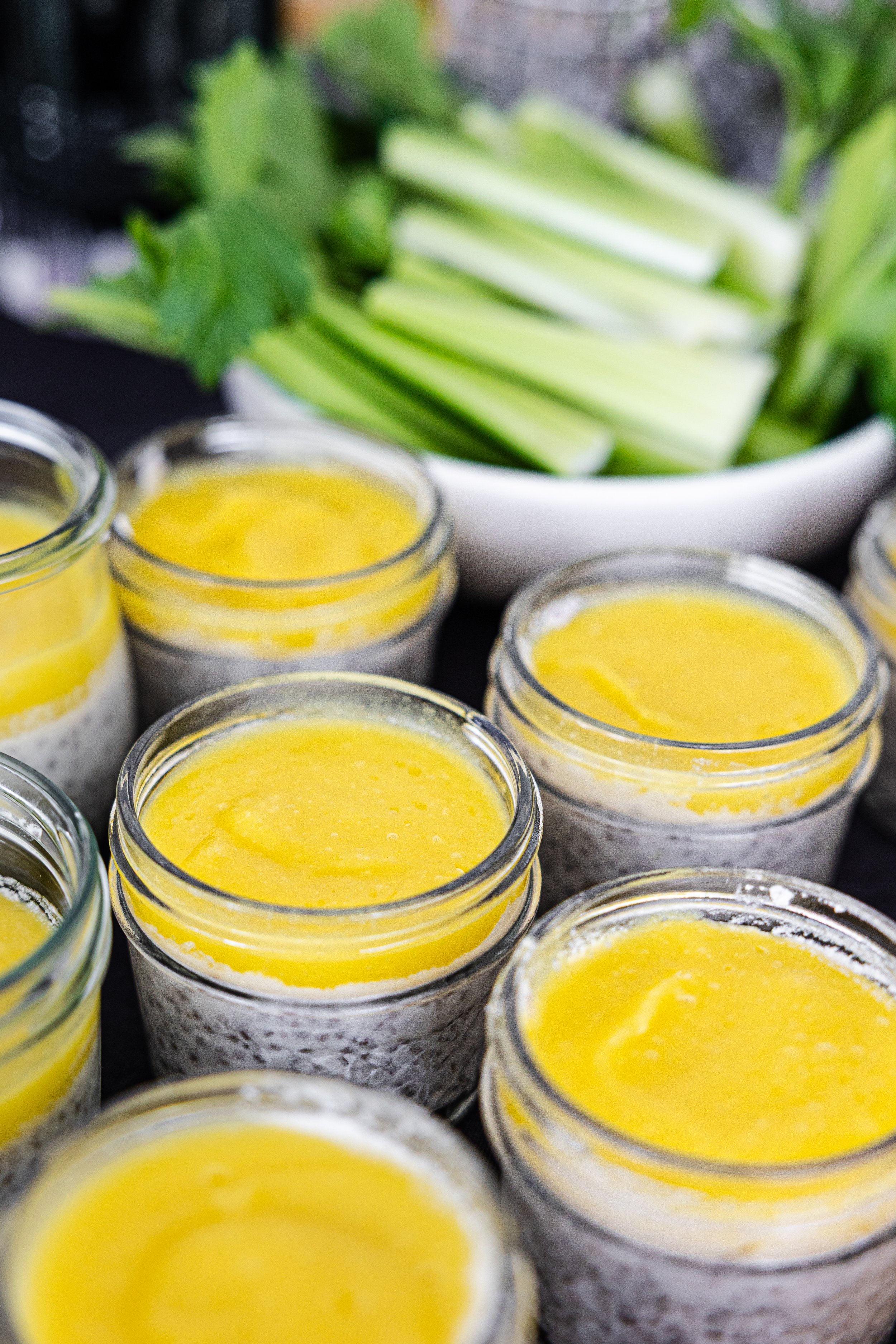 Y.AVENA family nutrition coach prepared Coconut Chia Mango pudding