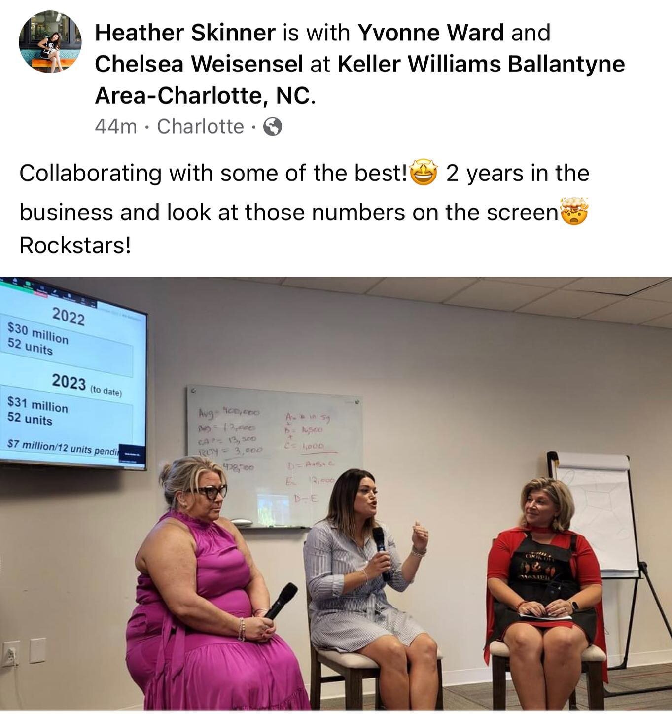 🎉 So humbled by this - but also super proud! 💪 Thank you, Keller Williams Ballantyne Area-Charlotte, NC for letting us share and be a part of other people&rsquo;s success as well!