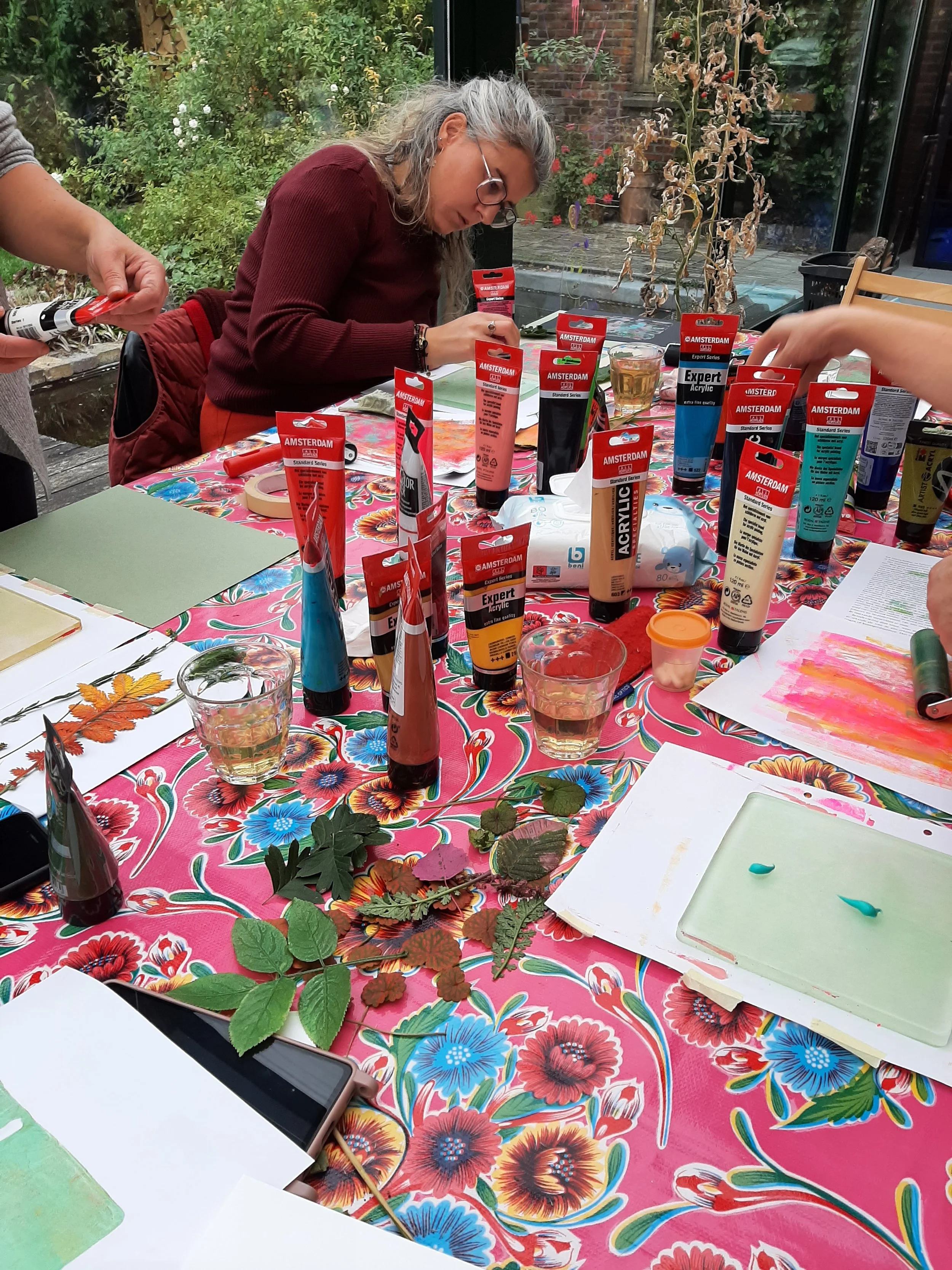 botanisch printen met de gelli plate