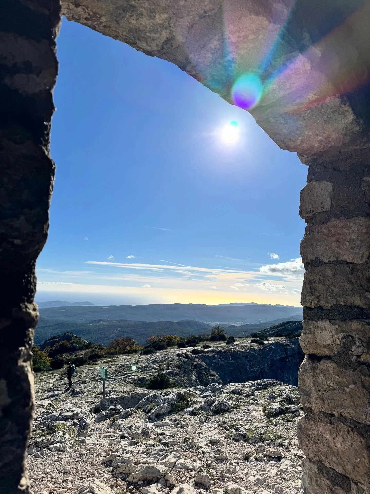 It&rsquo;s the 11/11 portal. The end of a cycle. New powerful light codes are coming in heralding new beginnings. 🌈 ✨ 

I took this photo at the top of Sainte-Baume in France having visited the grotto which was filled with Divine Feminine loving ene